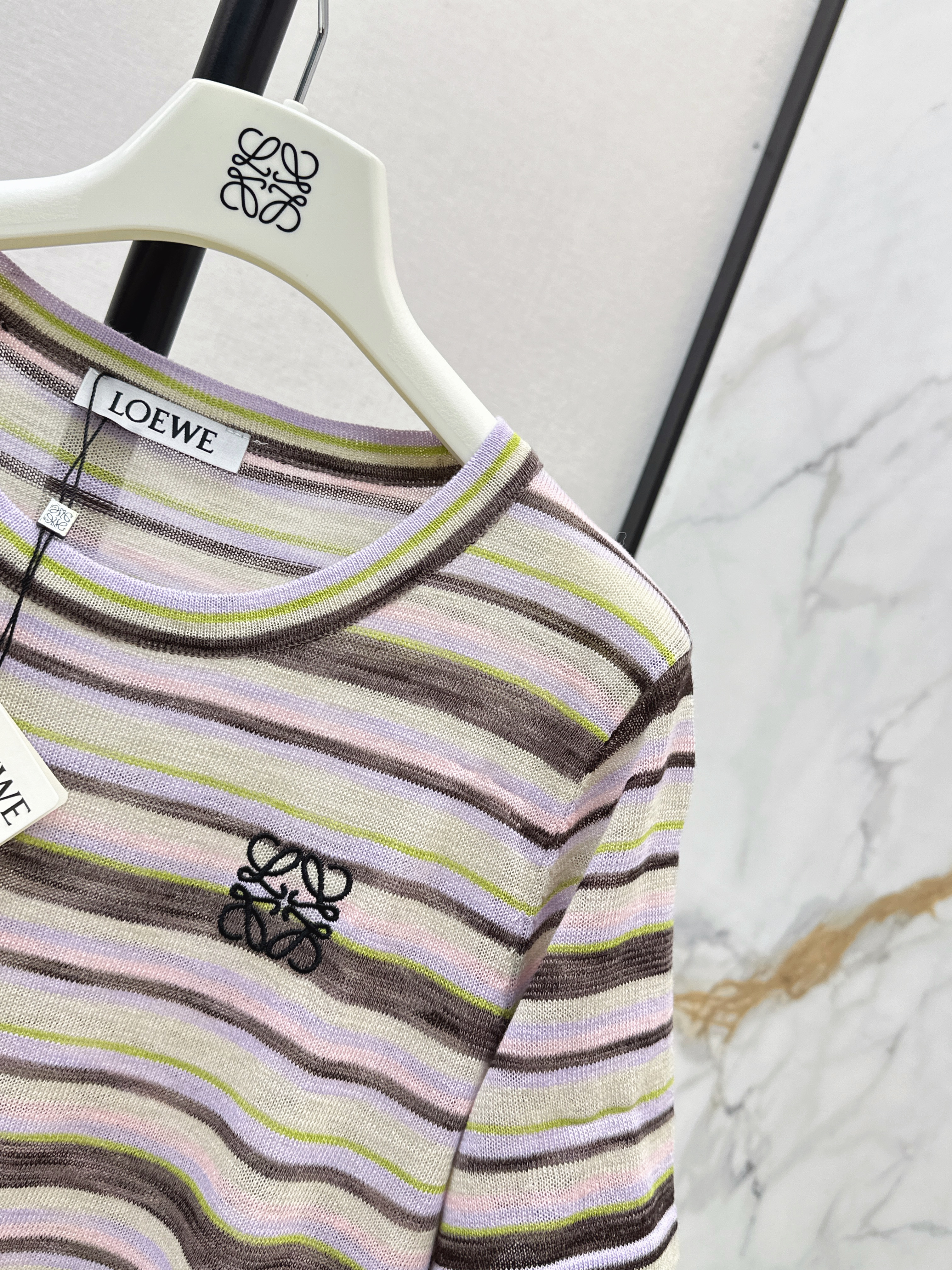 Loe 26ss stripe t-shirt