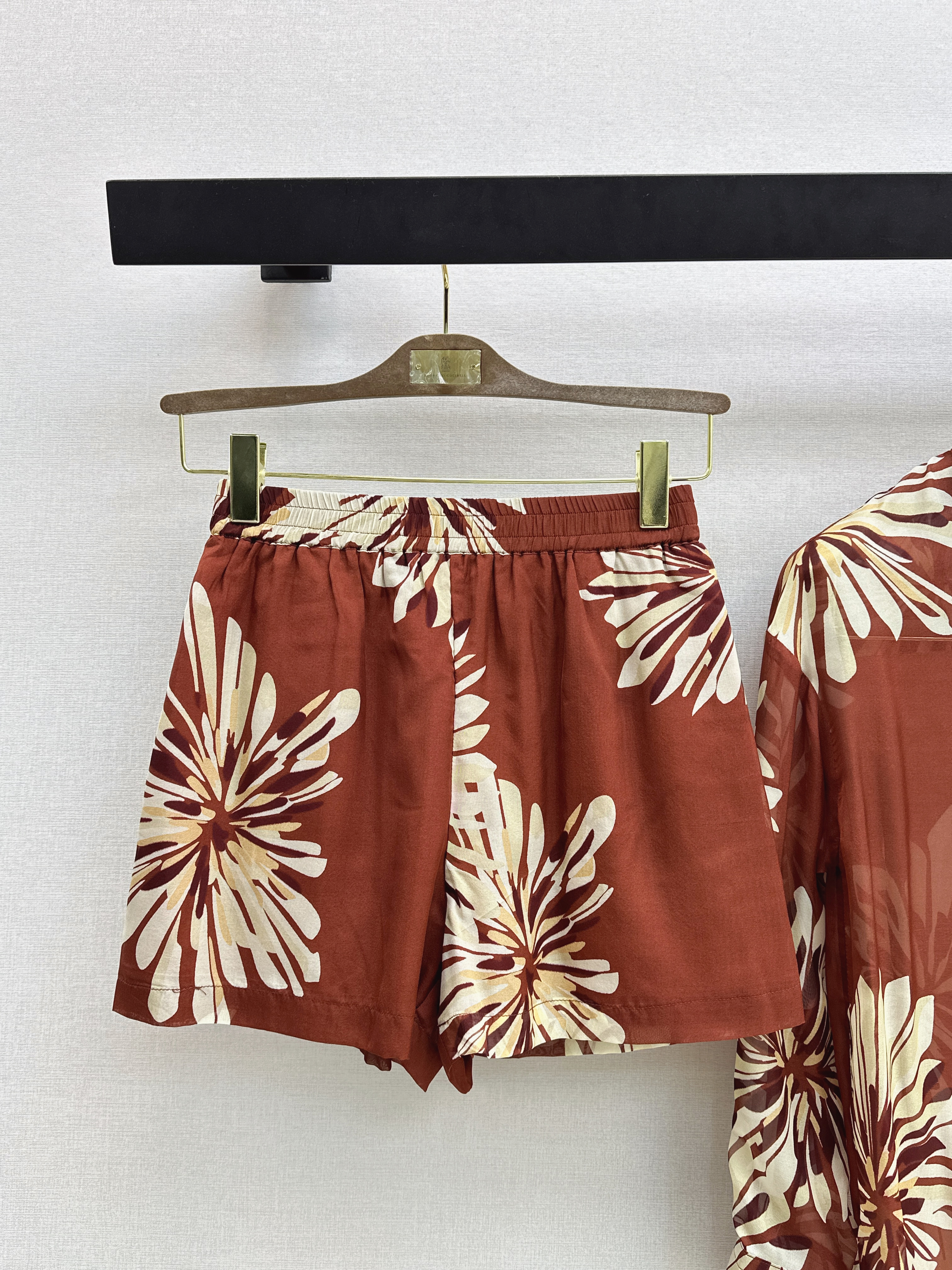 Brun 26ss print silk suit