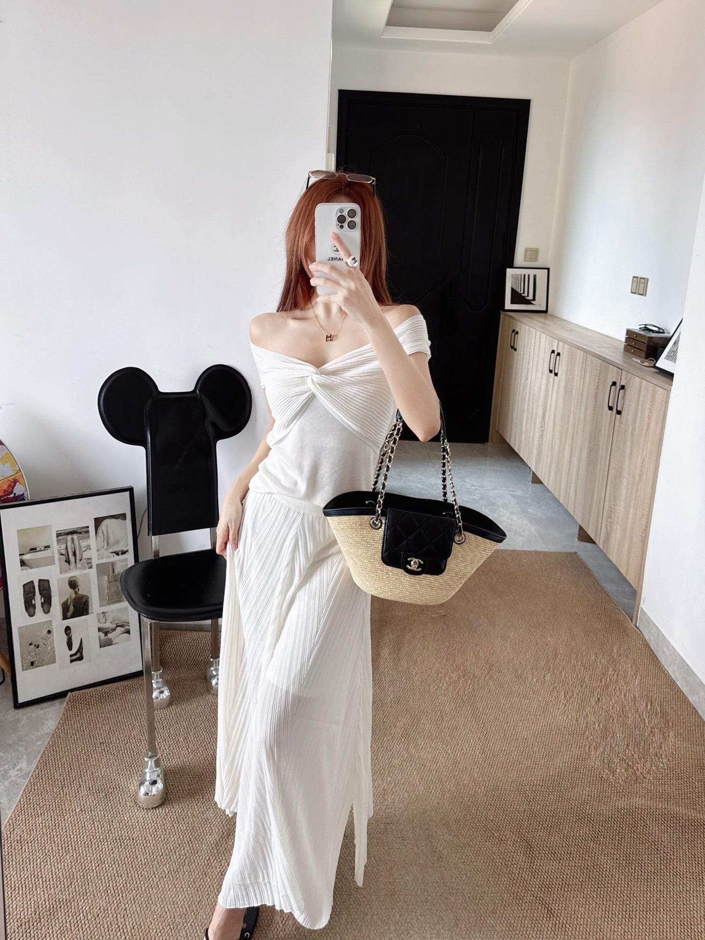 Chol 26ss knit suit