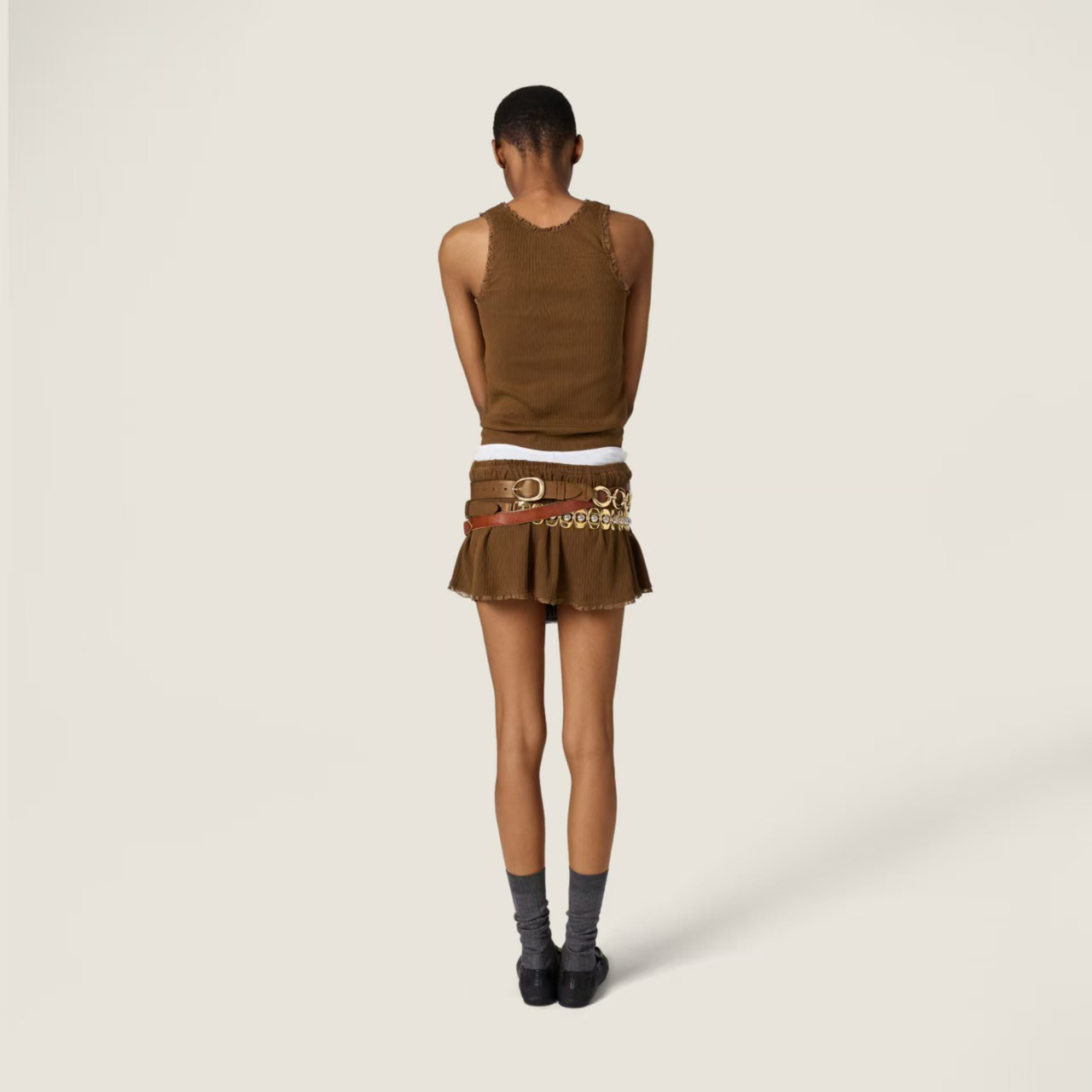 Miu 26ss vest skirt set