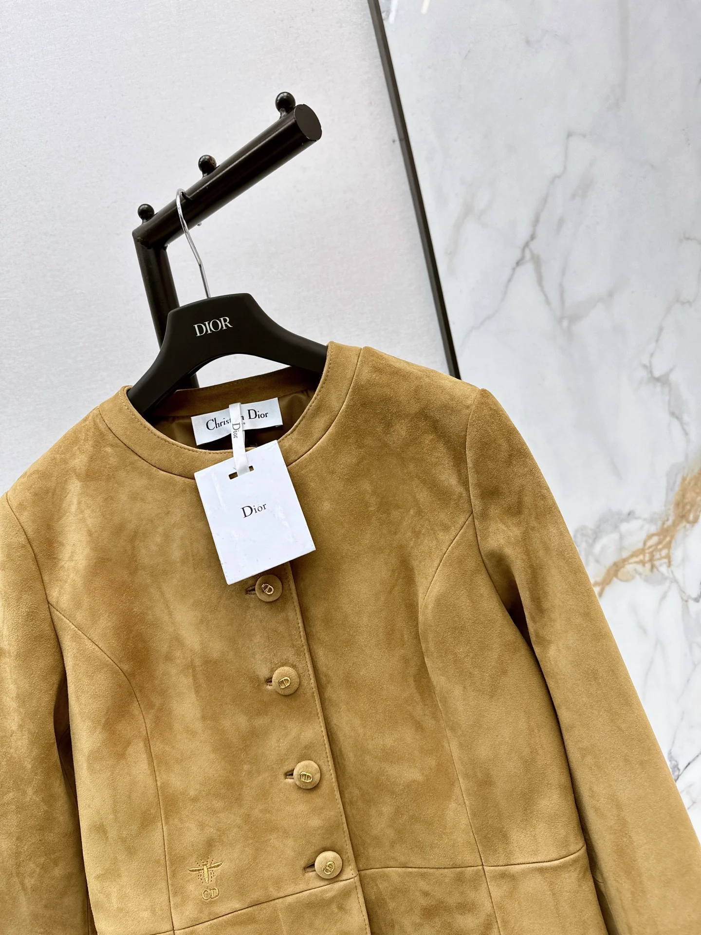 CD 25fw suede leather jacket