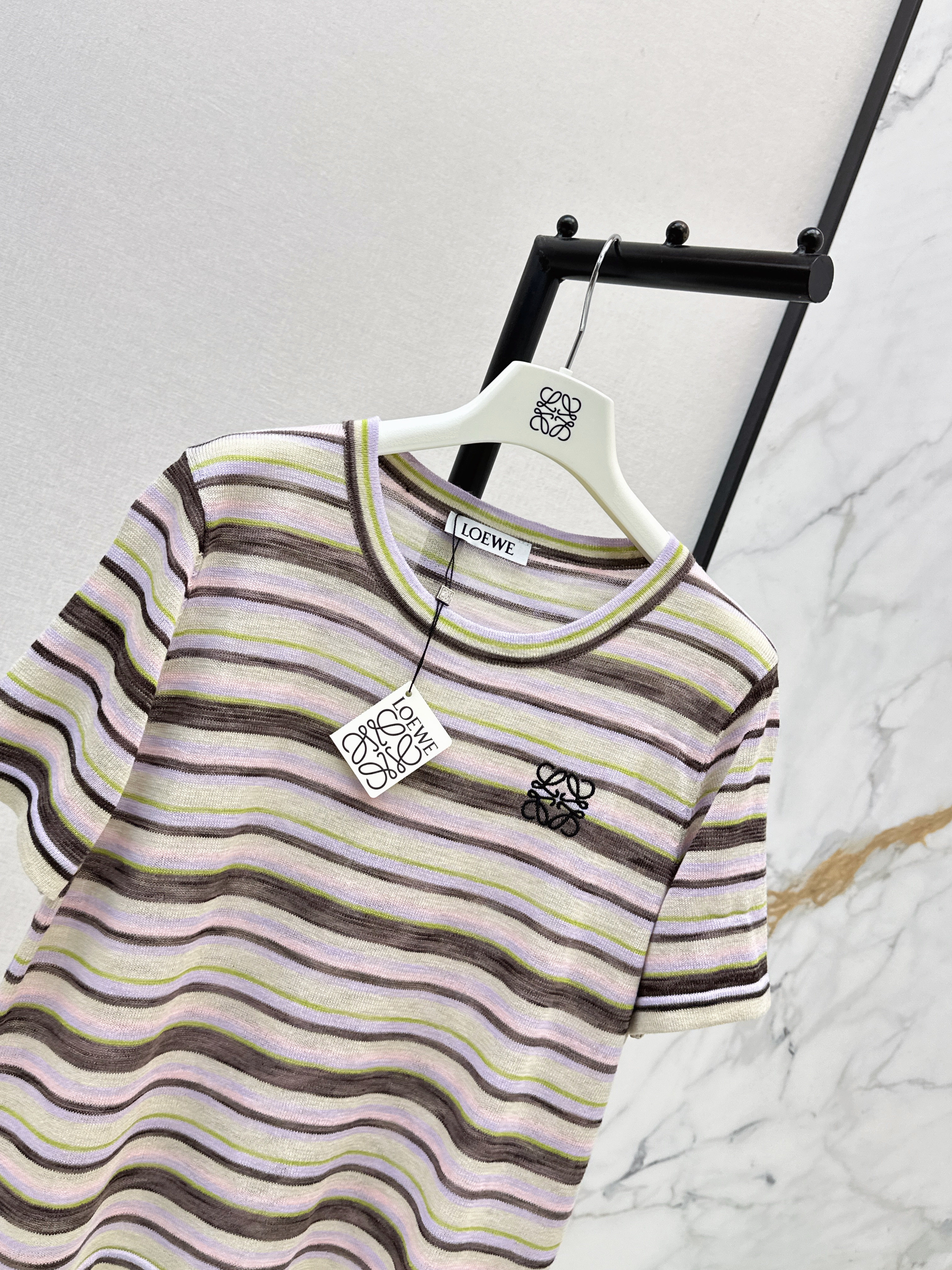 Loe 26ss stripe t-shirt