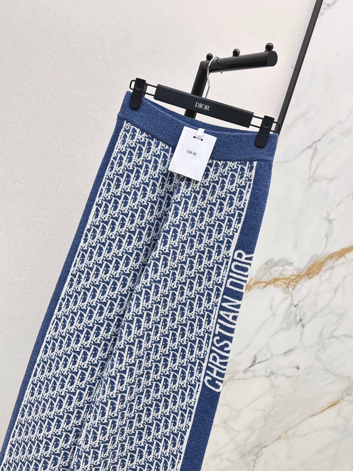 CD 26ss jacquard straight-leg pants