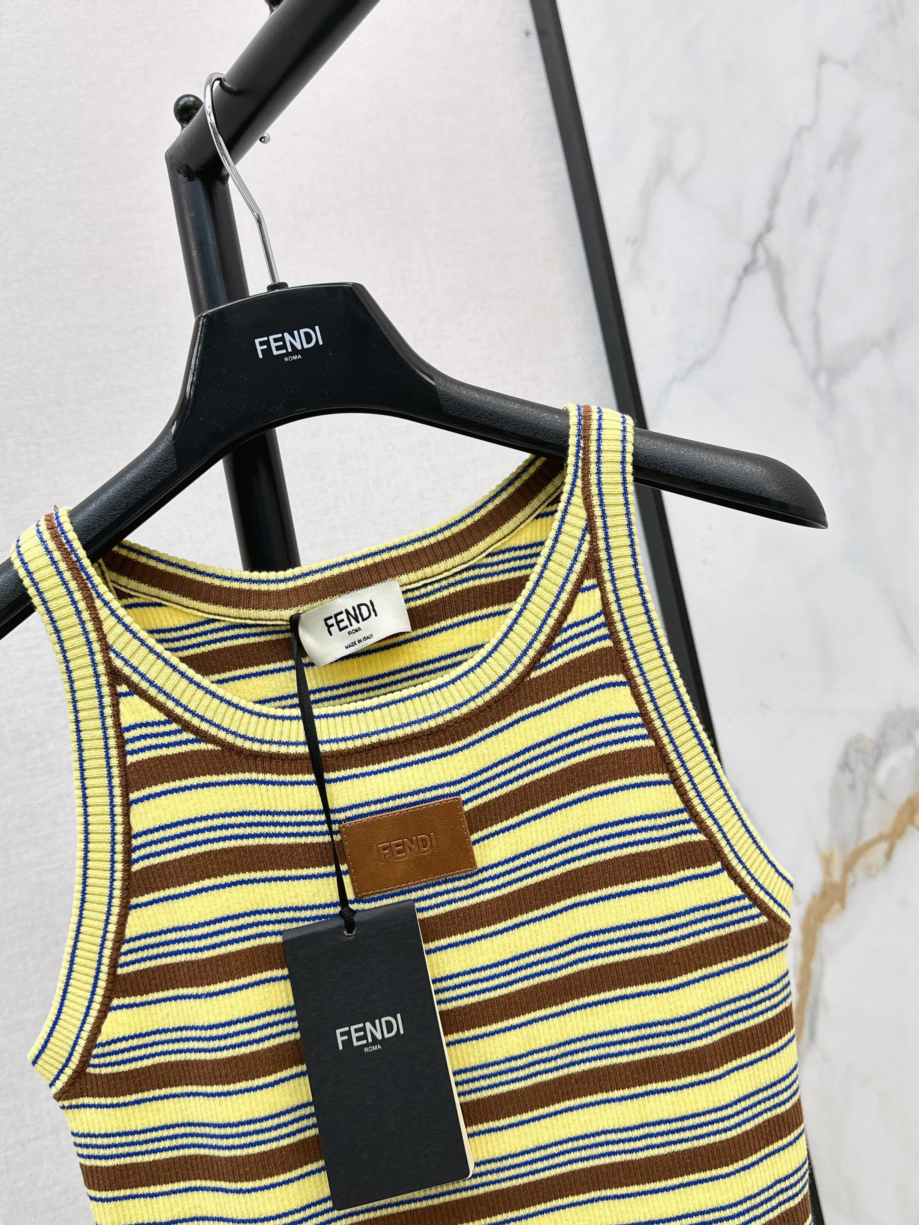 Fend 26ss stripe vest