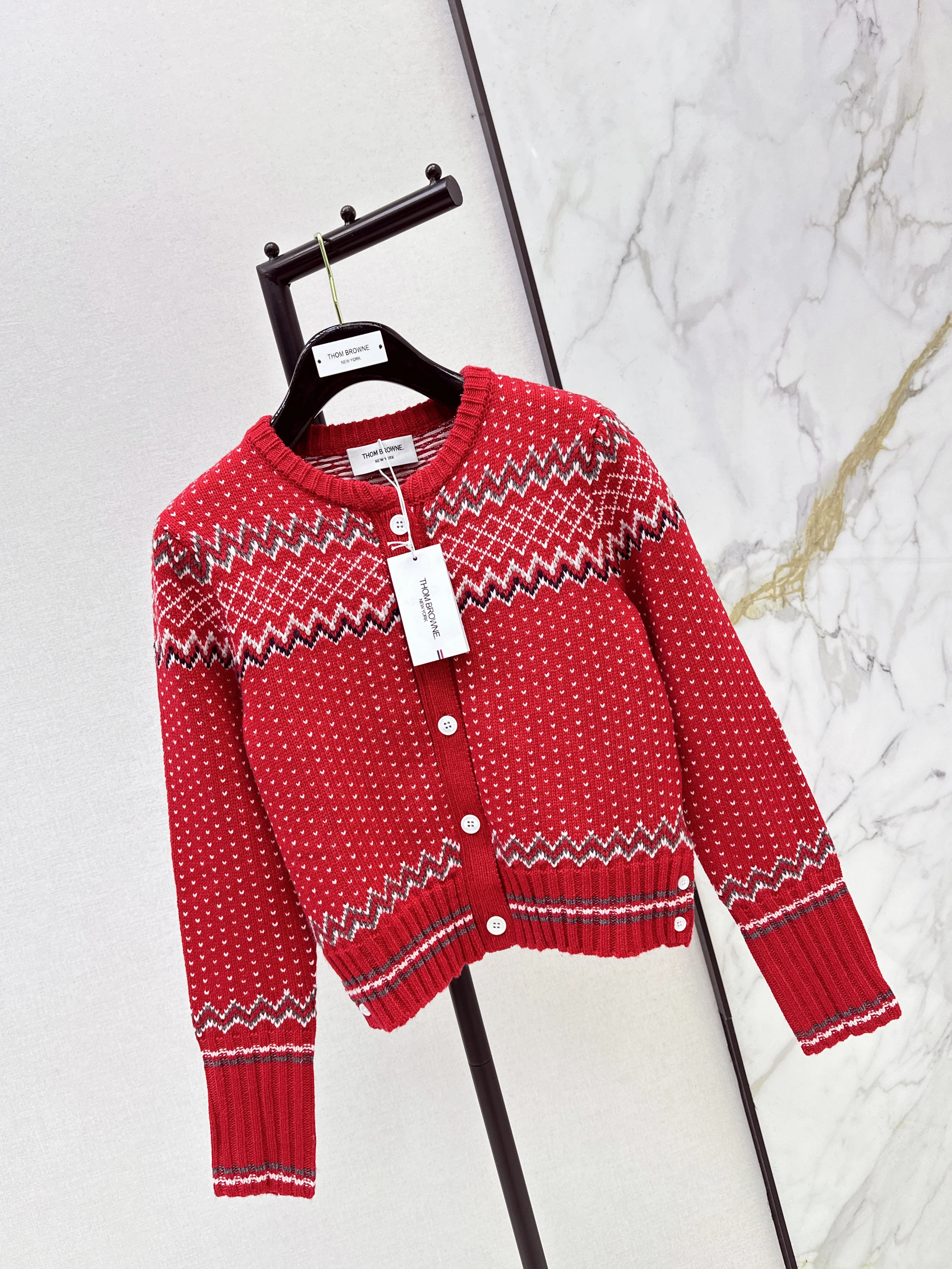 Thom 26ss fair isle cardigan