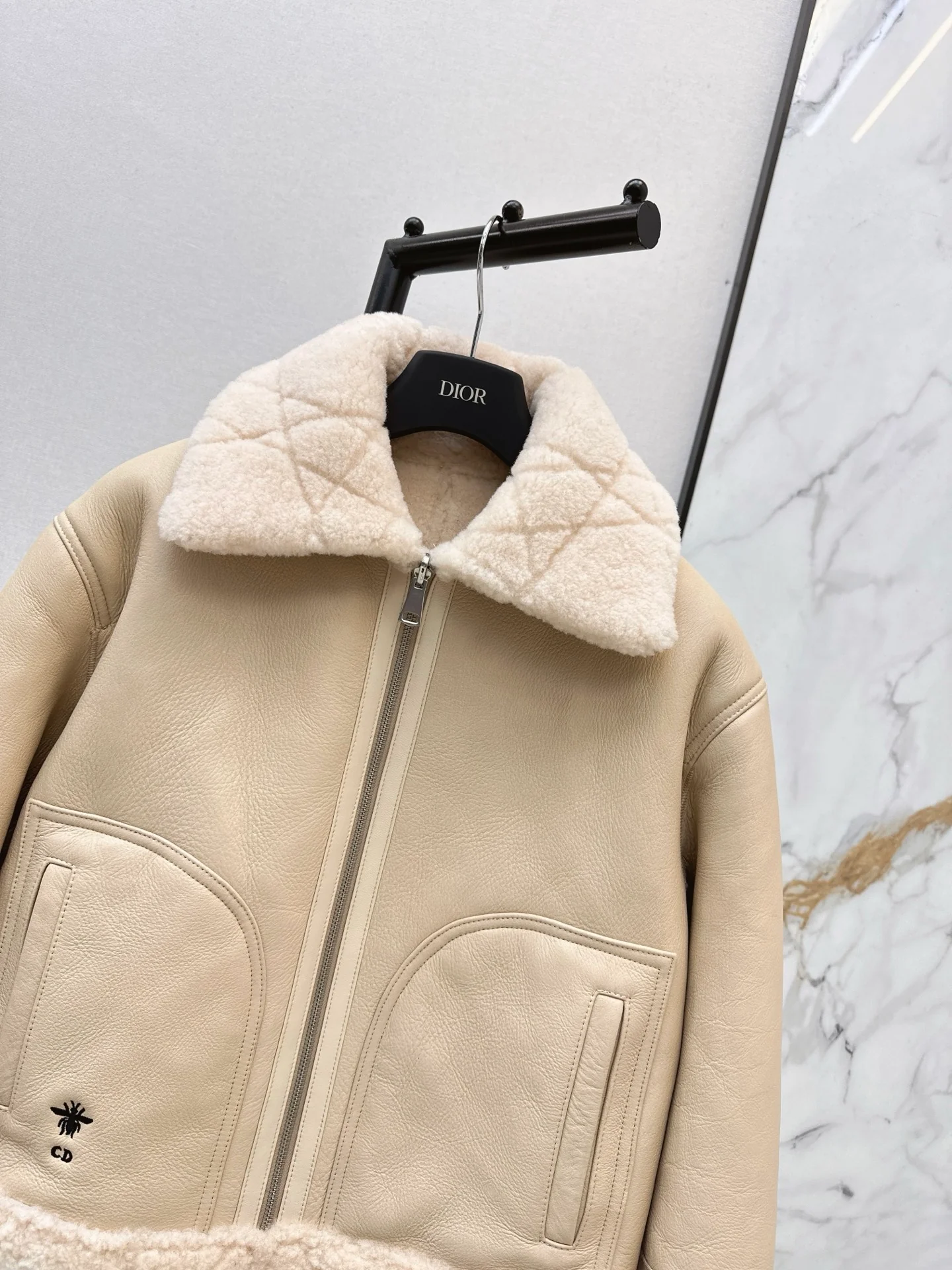 CD 26ss reversible fur jacket