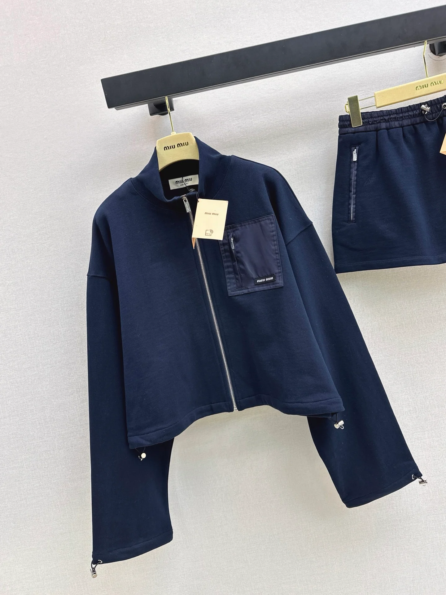 Miu 25fw zip-up jacket