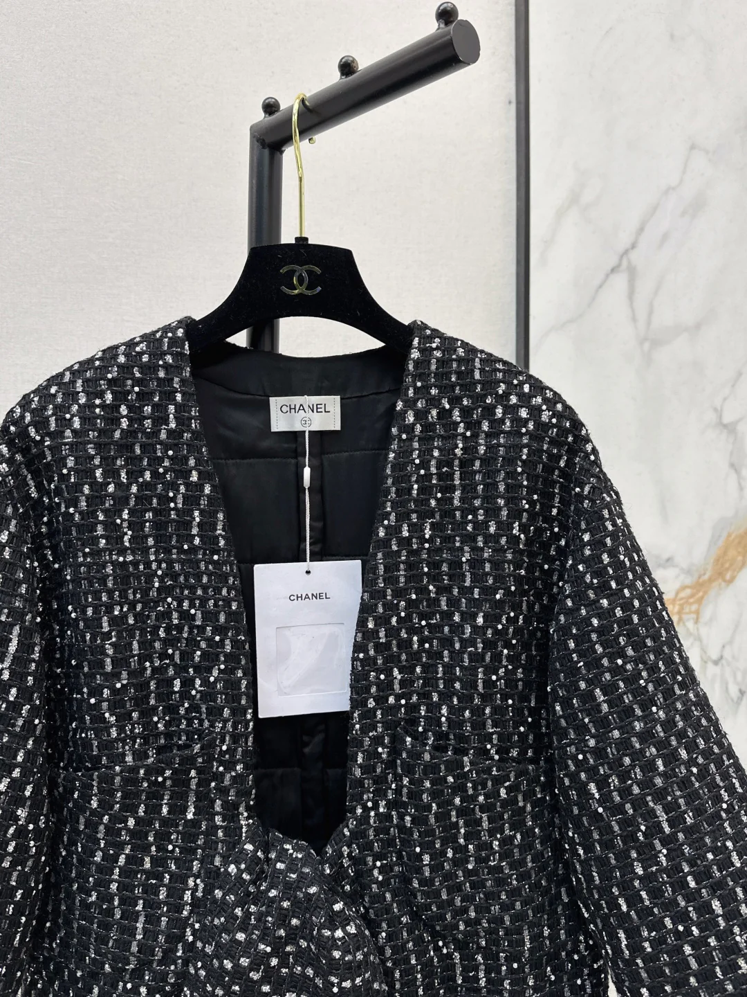 Chan 25fw sequins woven jacket