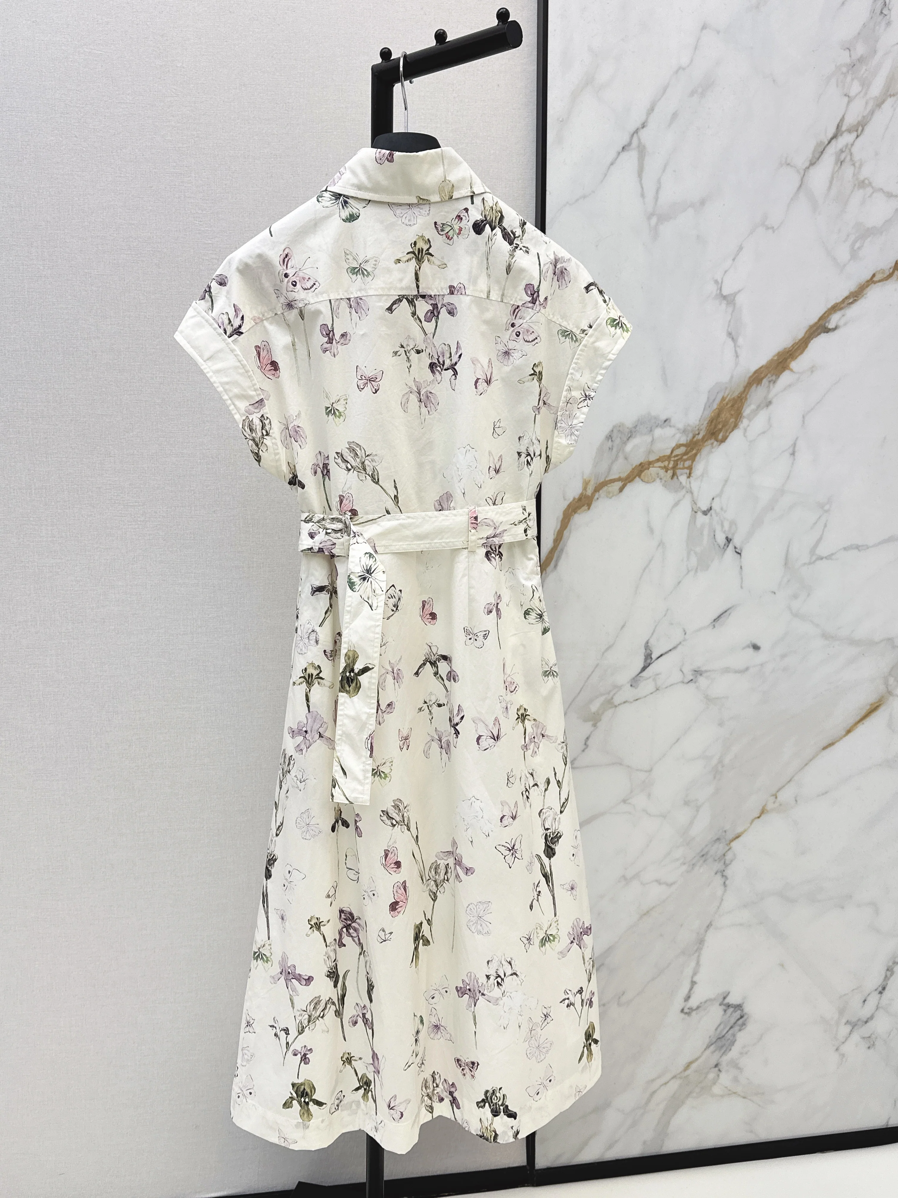 CD 26ss floral print shirt dress