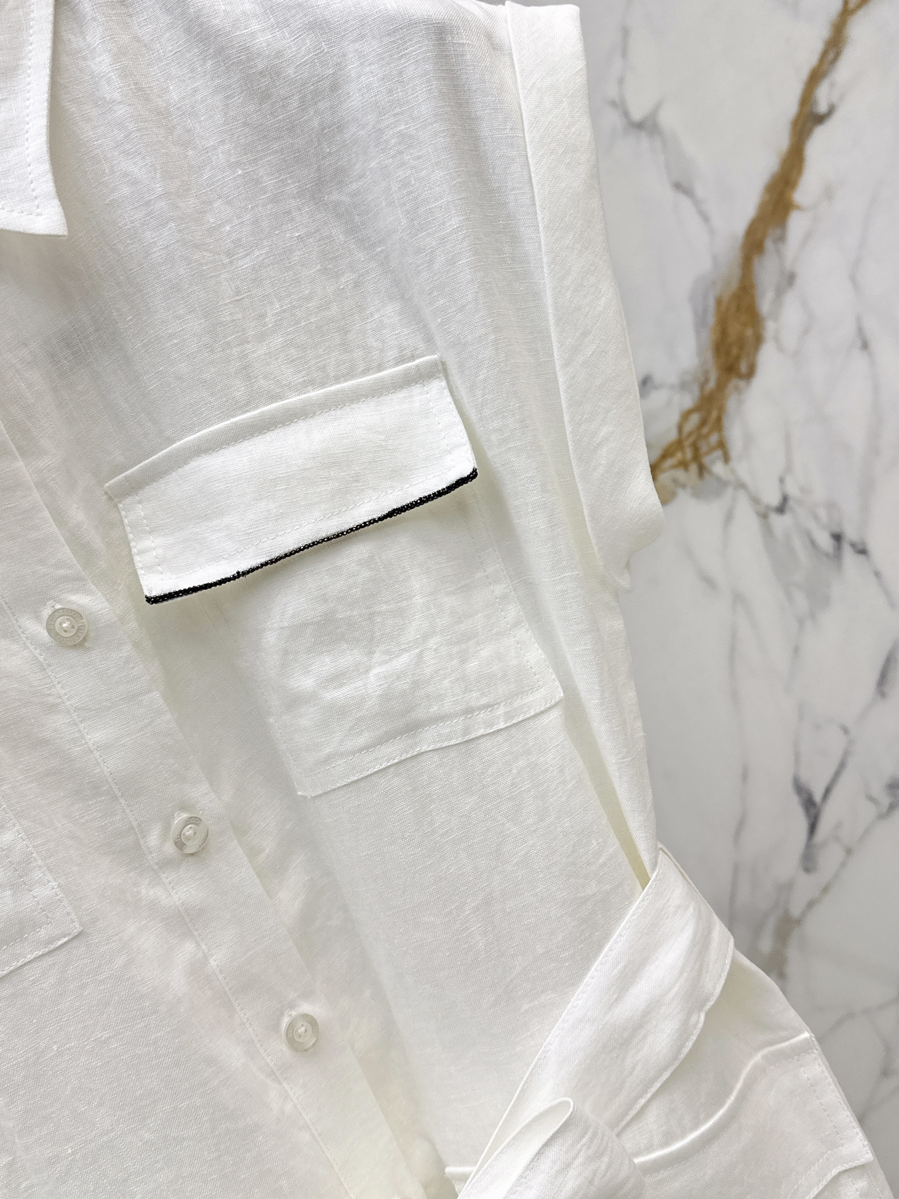 Brun 26ss linen dress
