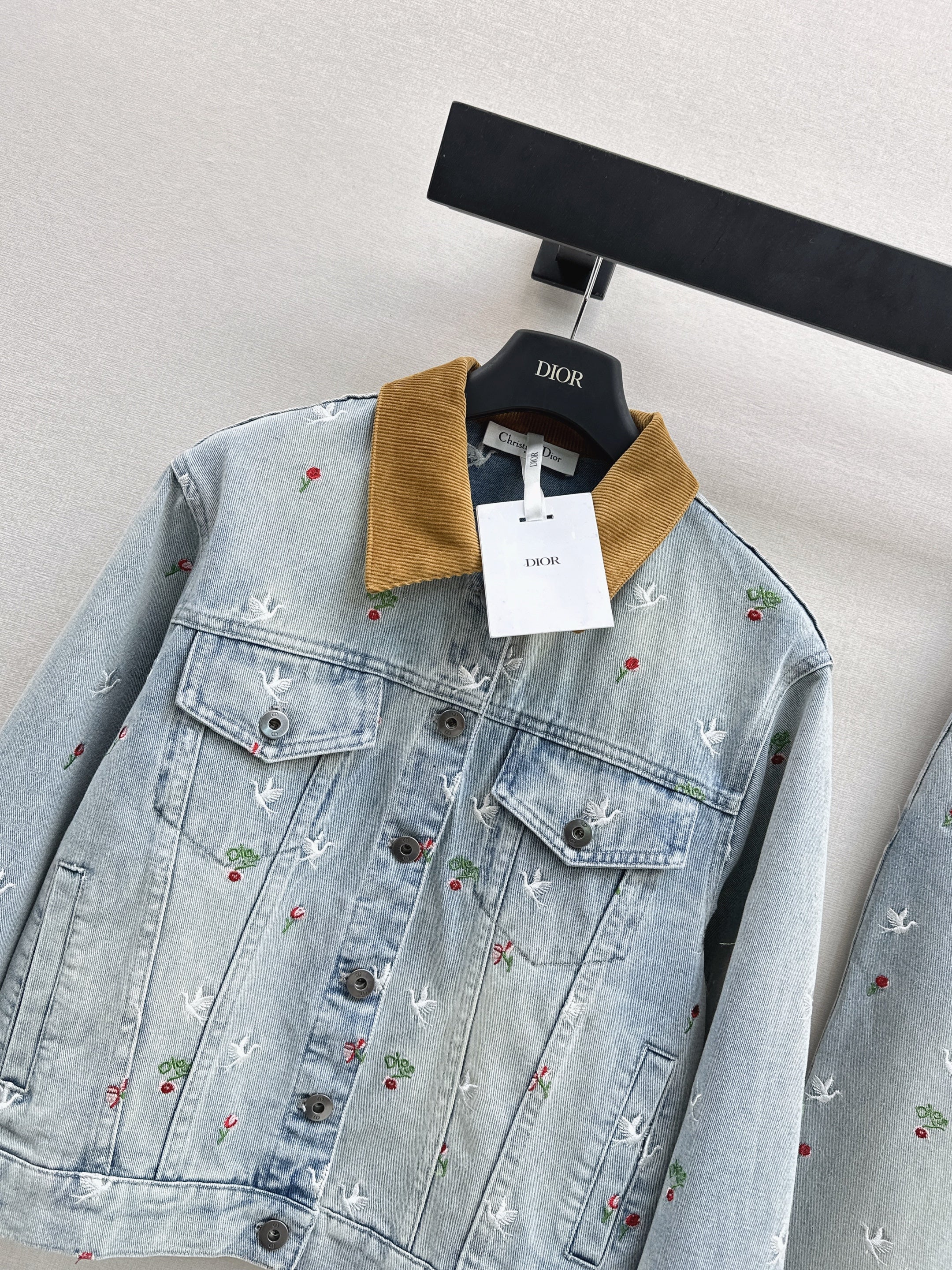 CD 26ss embroidery denim jacket
