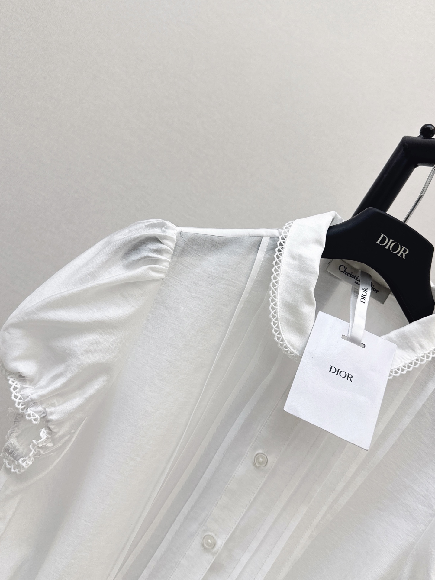 CD 26ss lace trim shirt