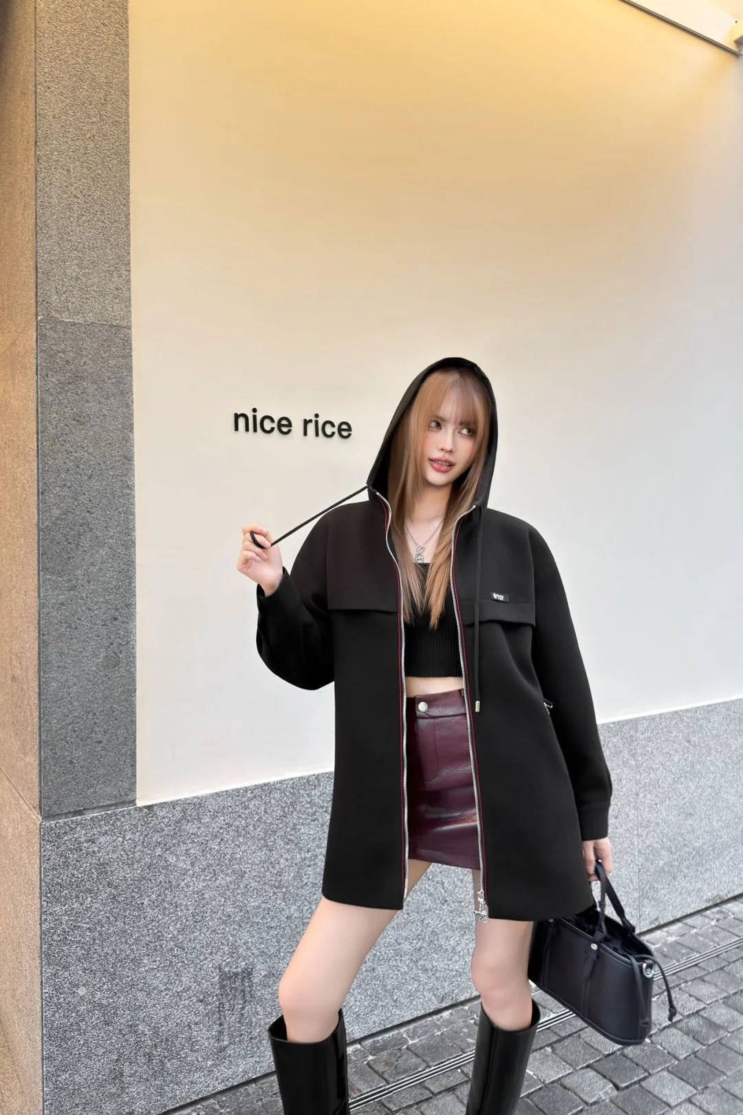 Prad 25fw hooded jacket