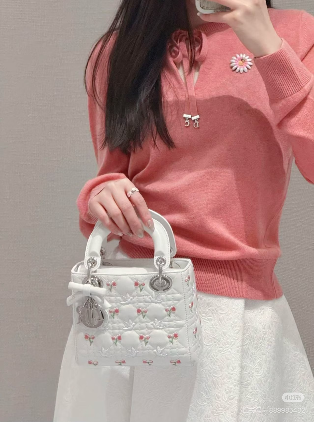 CD 26ss bow ribbon knitwear