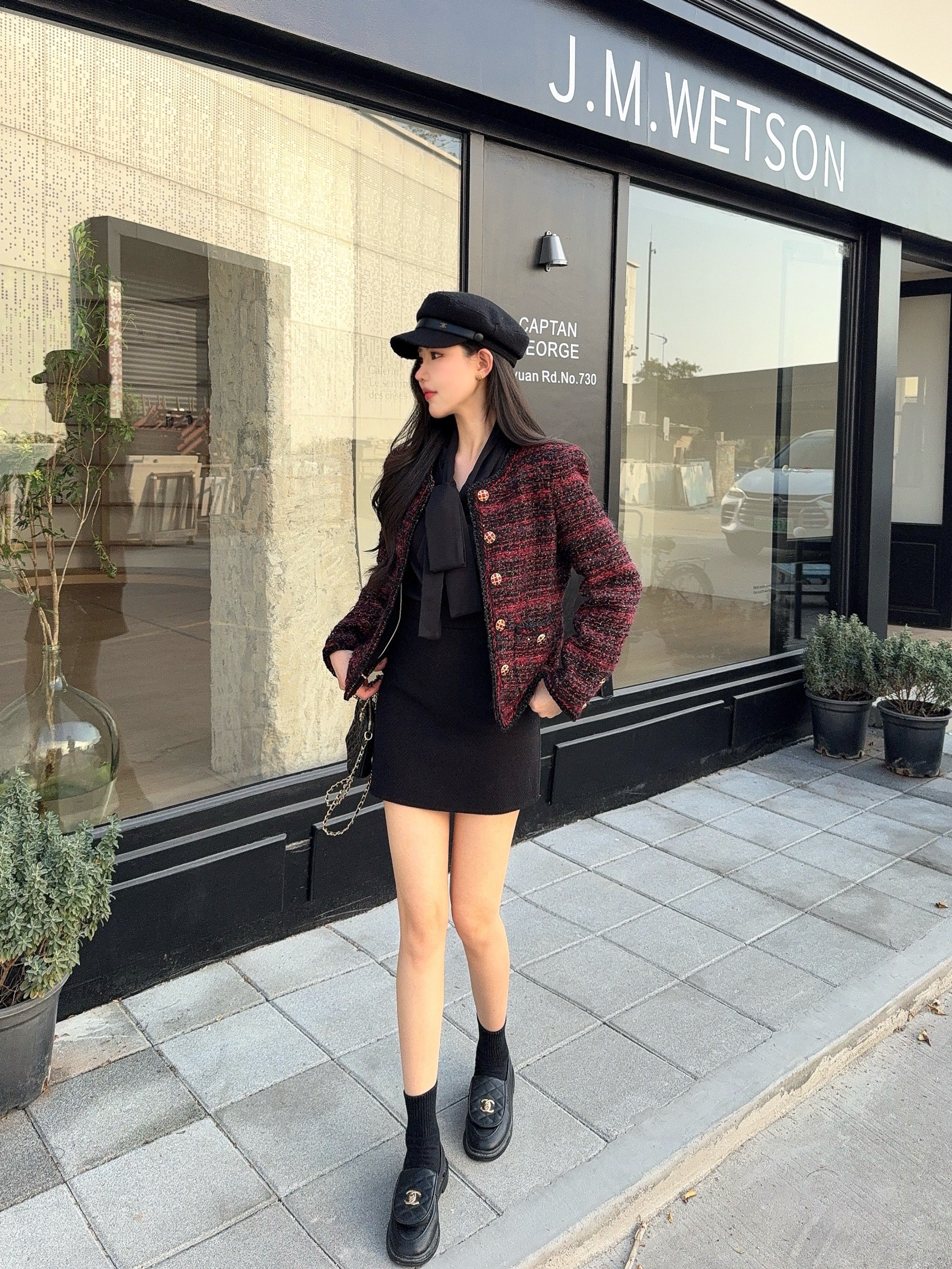 Chan 26ss woven tweed jacket