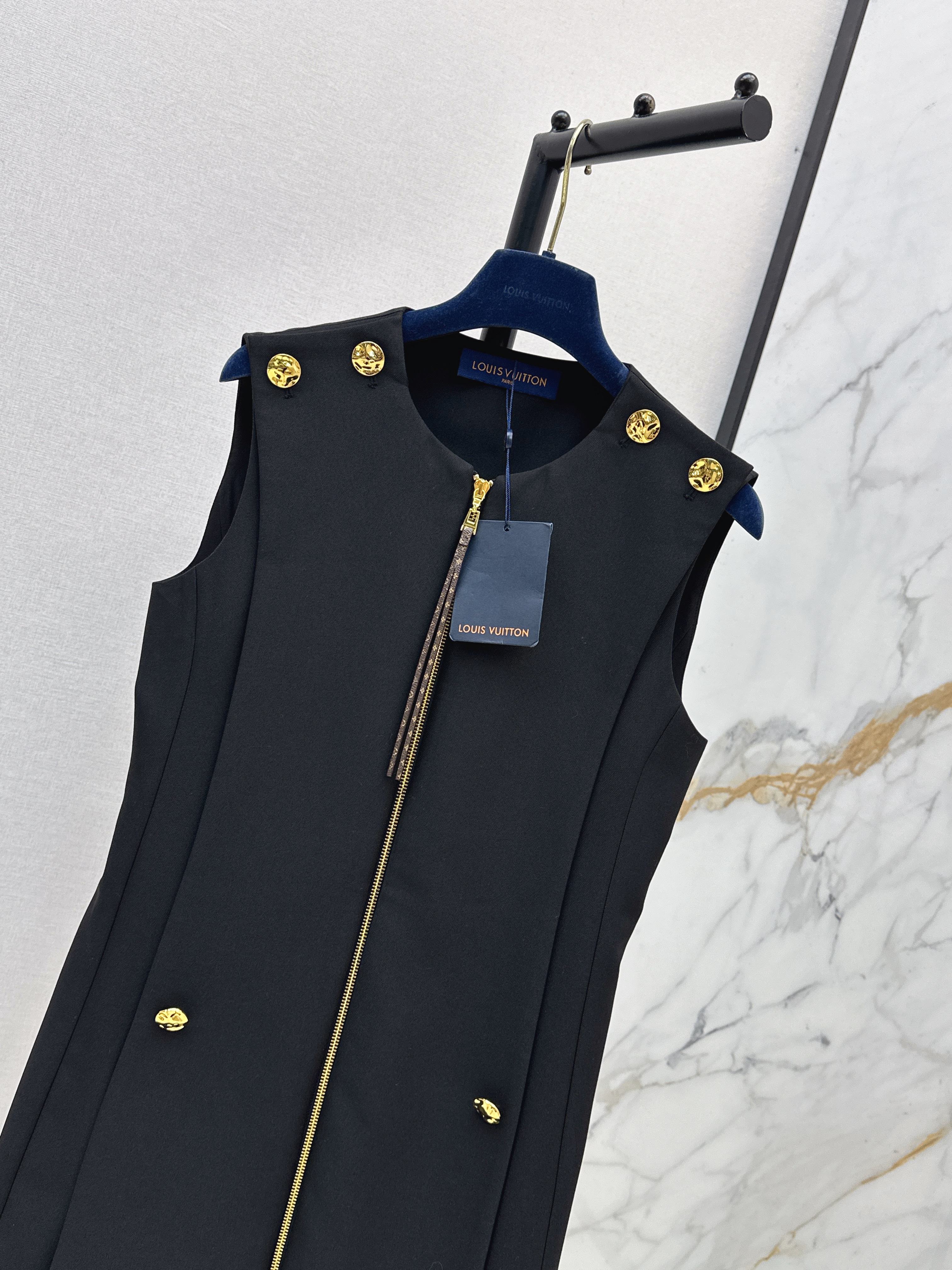 Loui 26ss sleevess zip dress