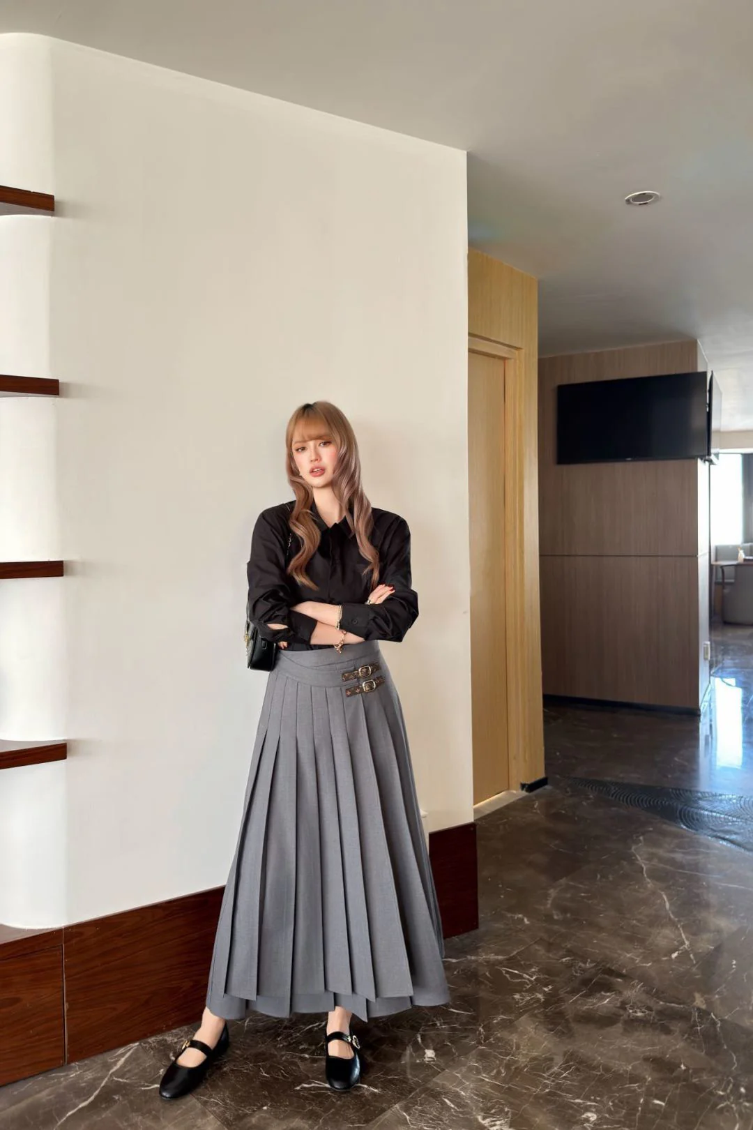 Louis 26ss pleated skirts