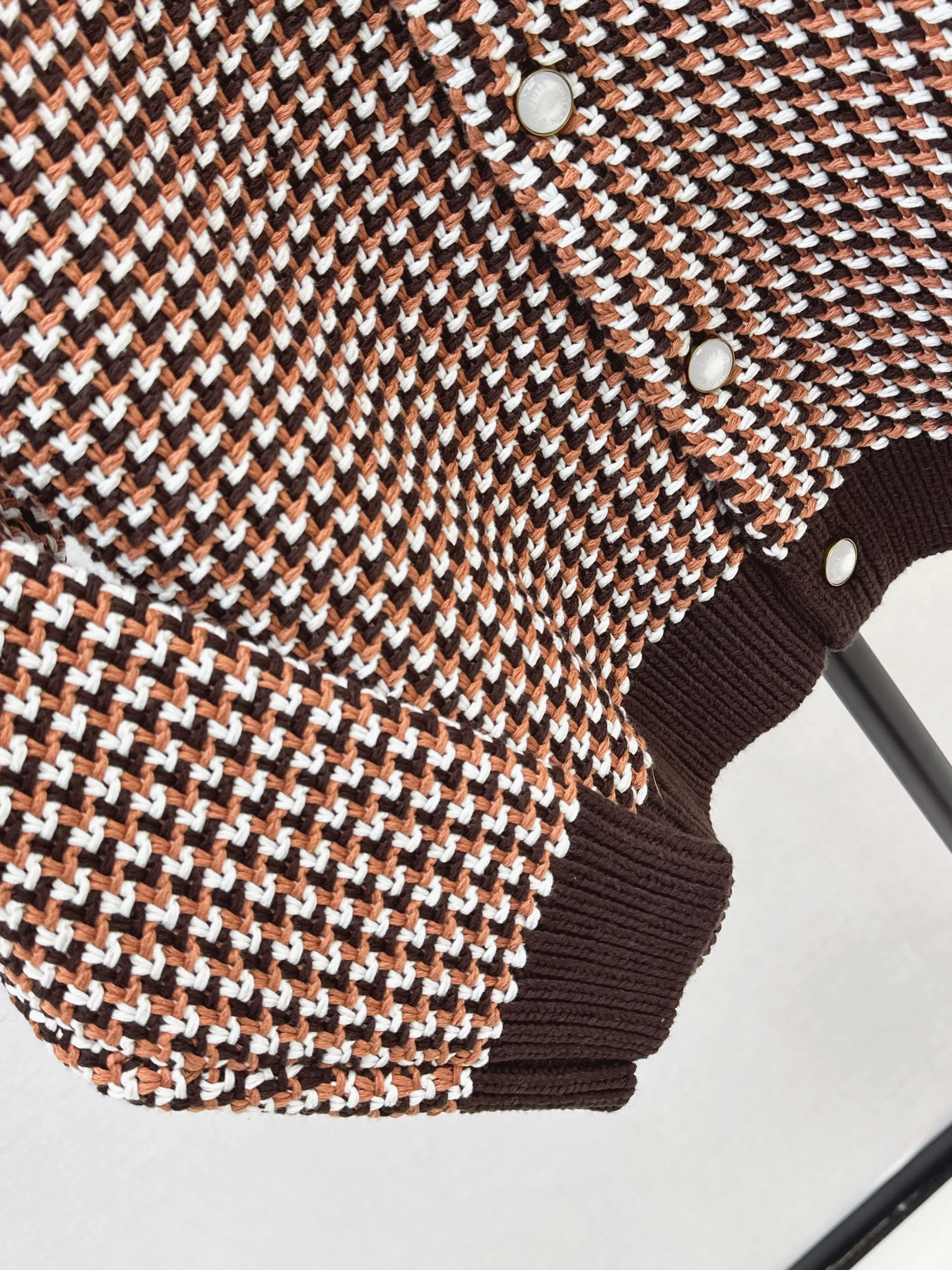 Louis 26ss houndstooth cardigan
