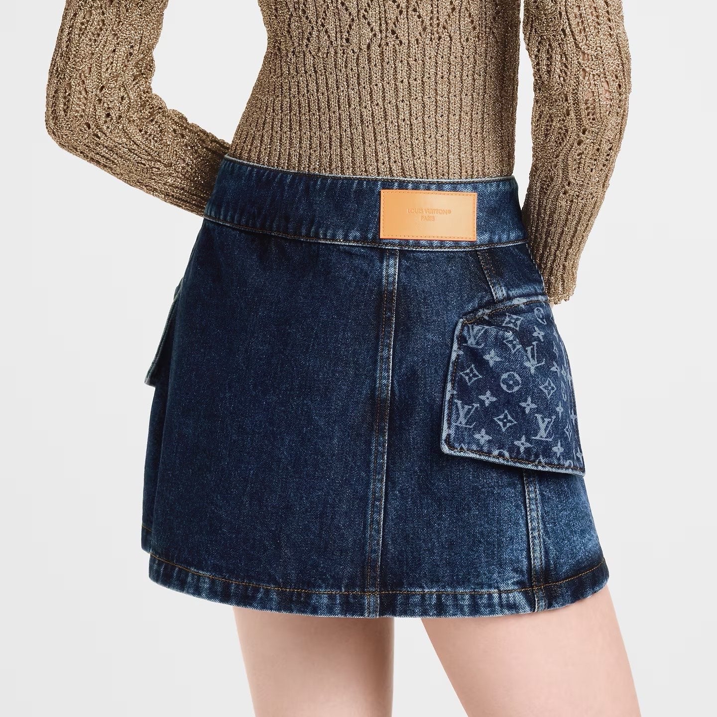 Louis 25fw denim skirt