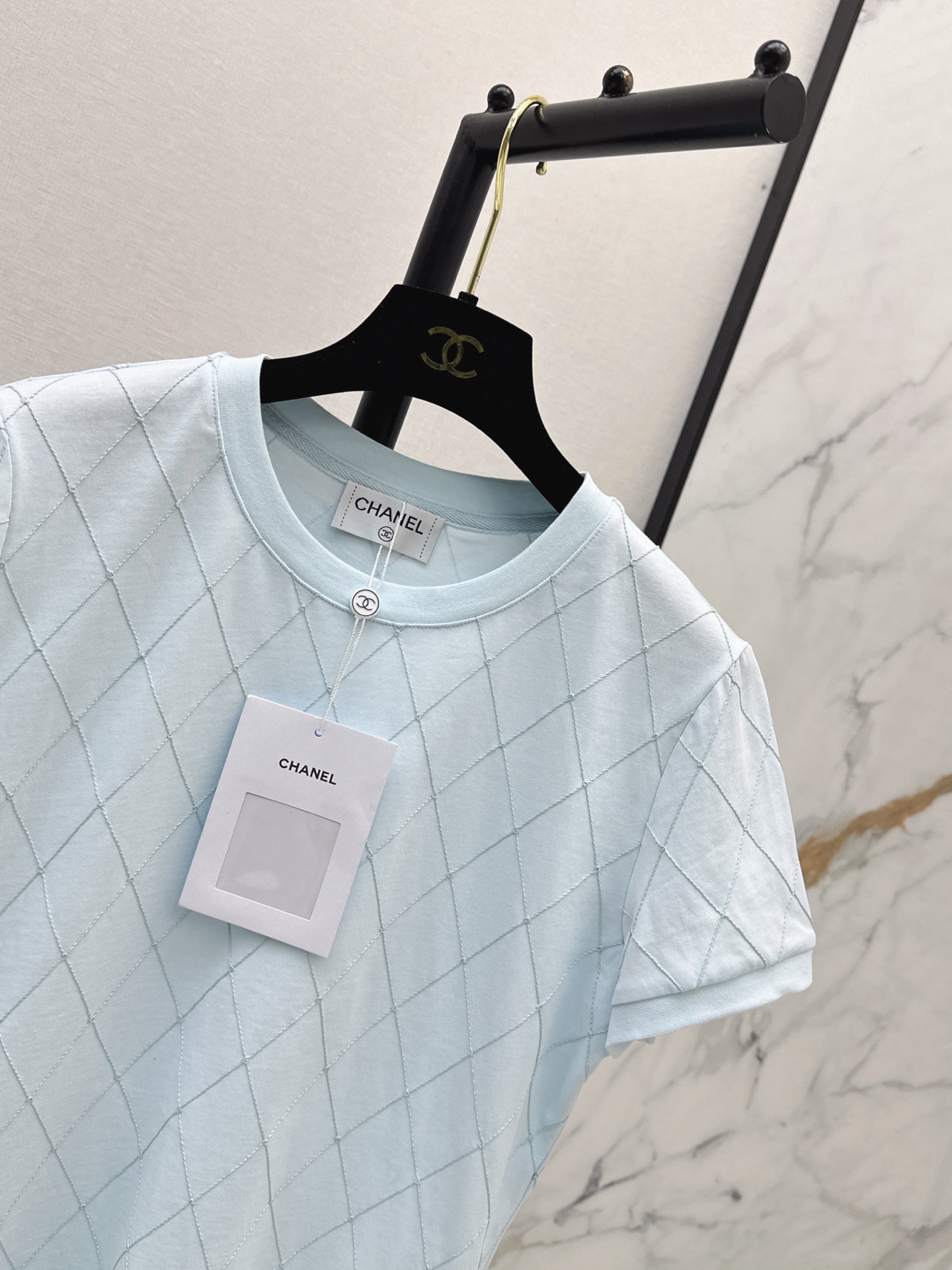 Chan 26ss argyle t-shirt