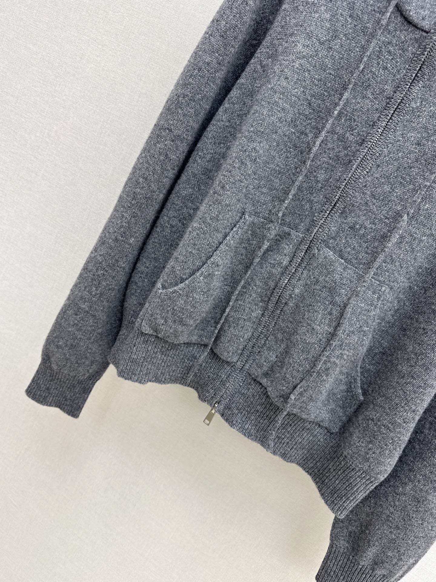 Monc 26ss hooded knit cardigan