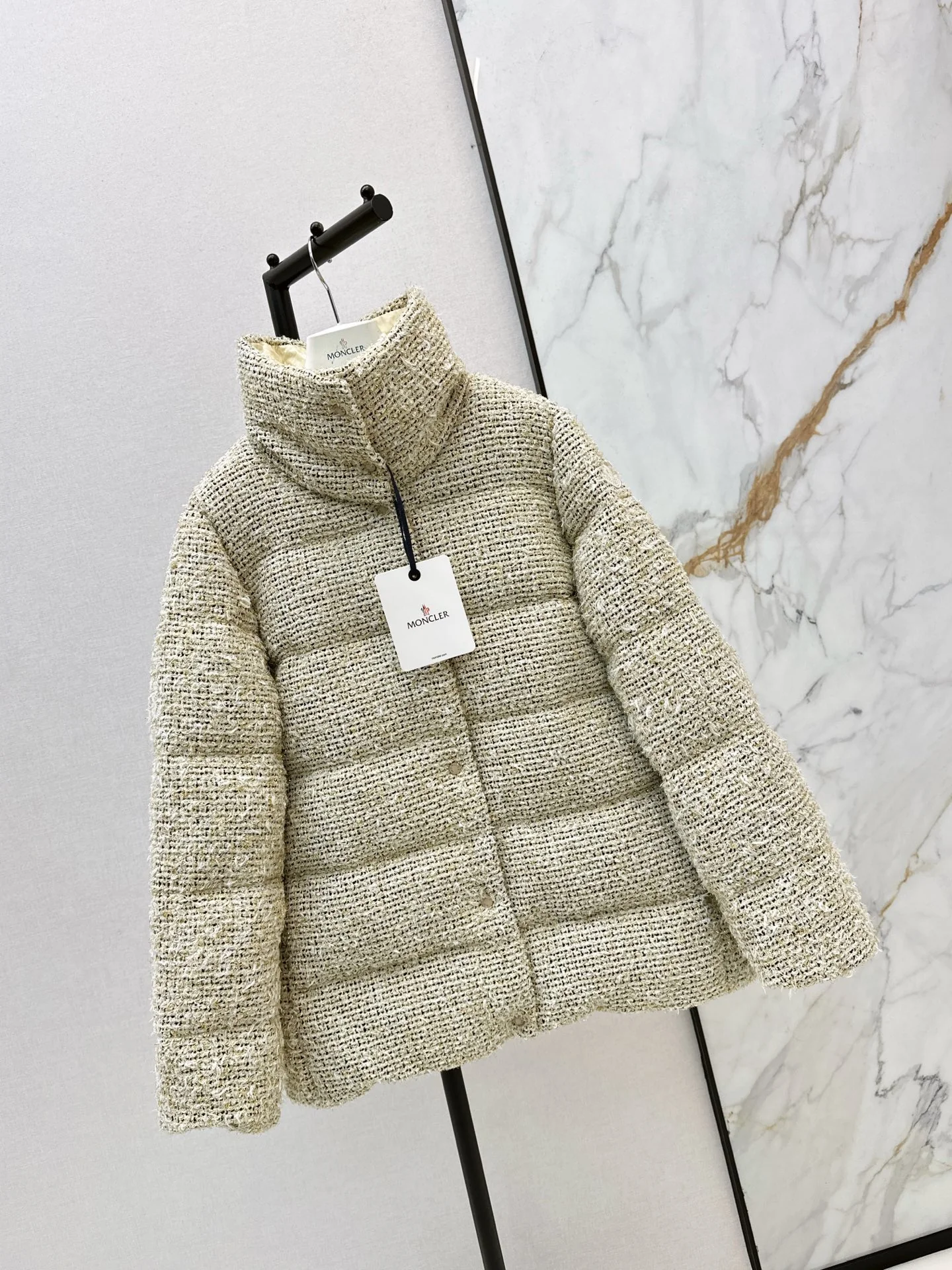 Monc 25fw tweed puffer jackets