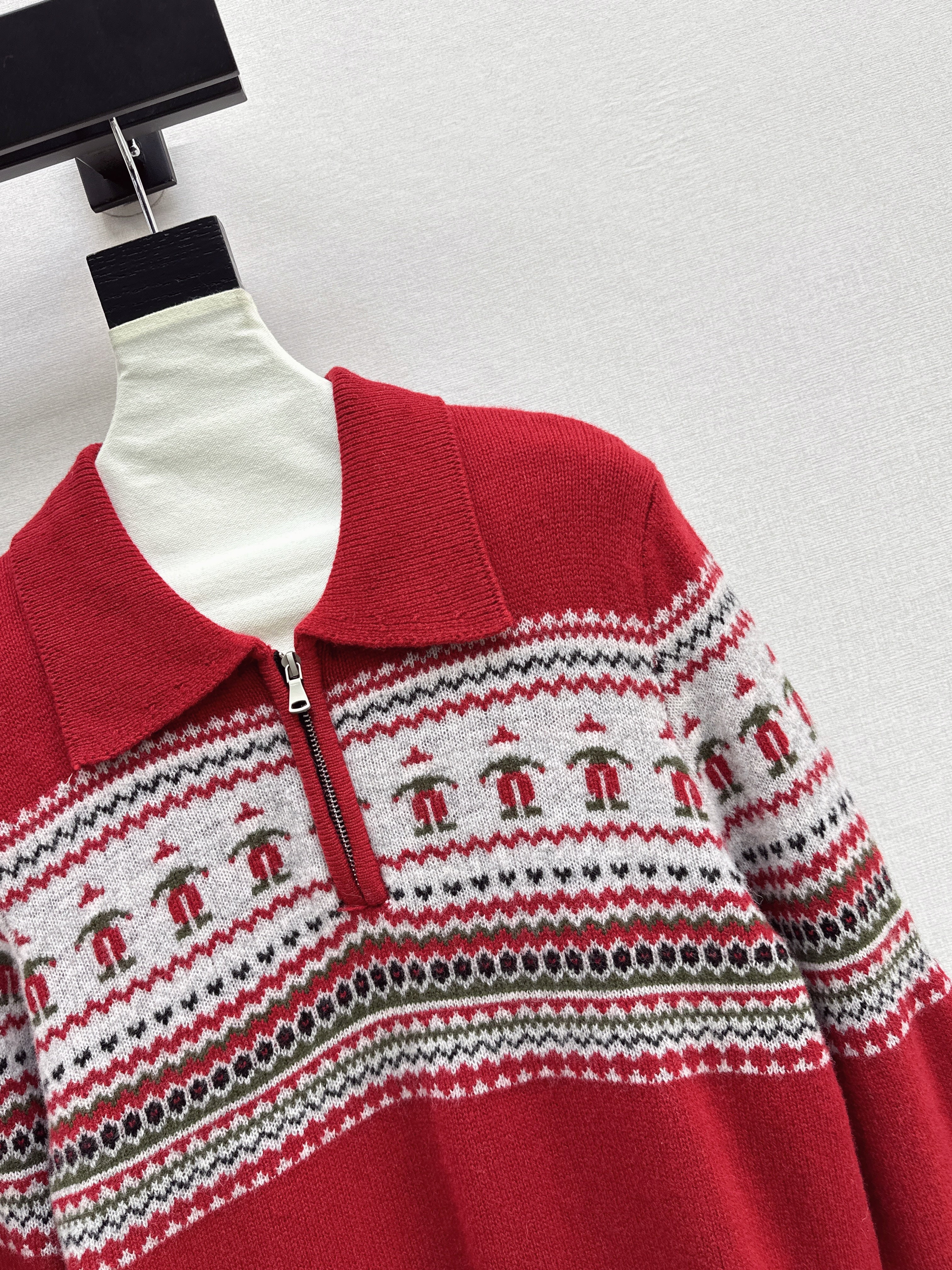 Chan 26ss fair isle sweater