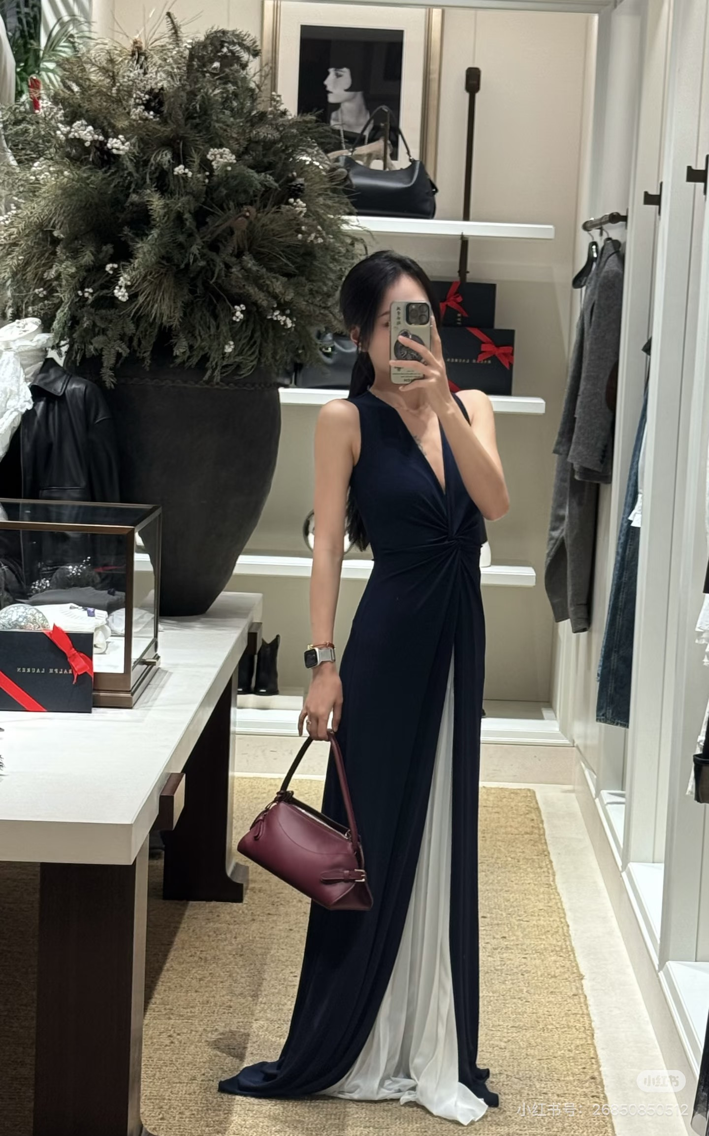 Ralp 26ss sleeveless v-neck dress