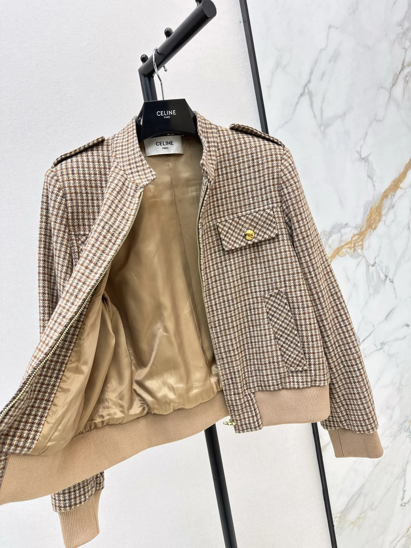 Celi 25fw houndstooth jacket