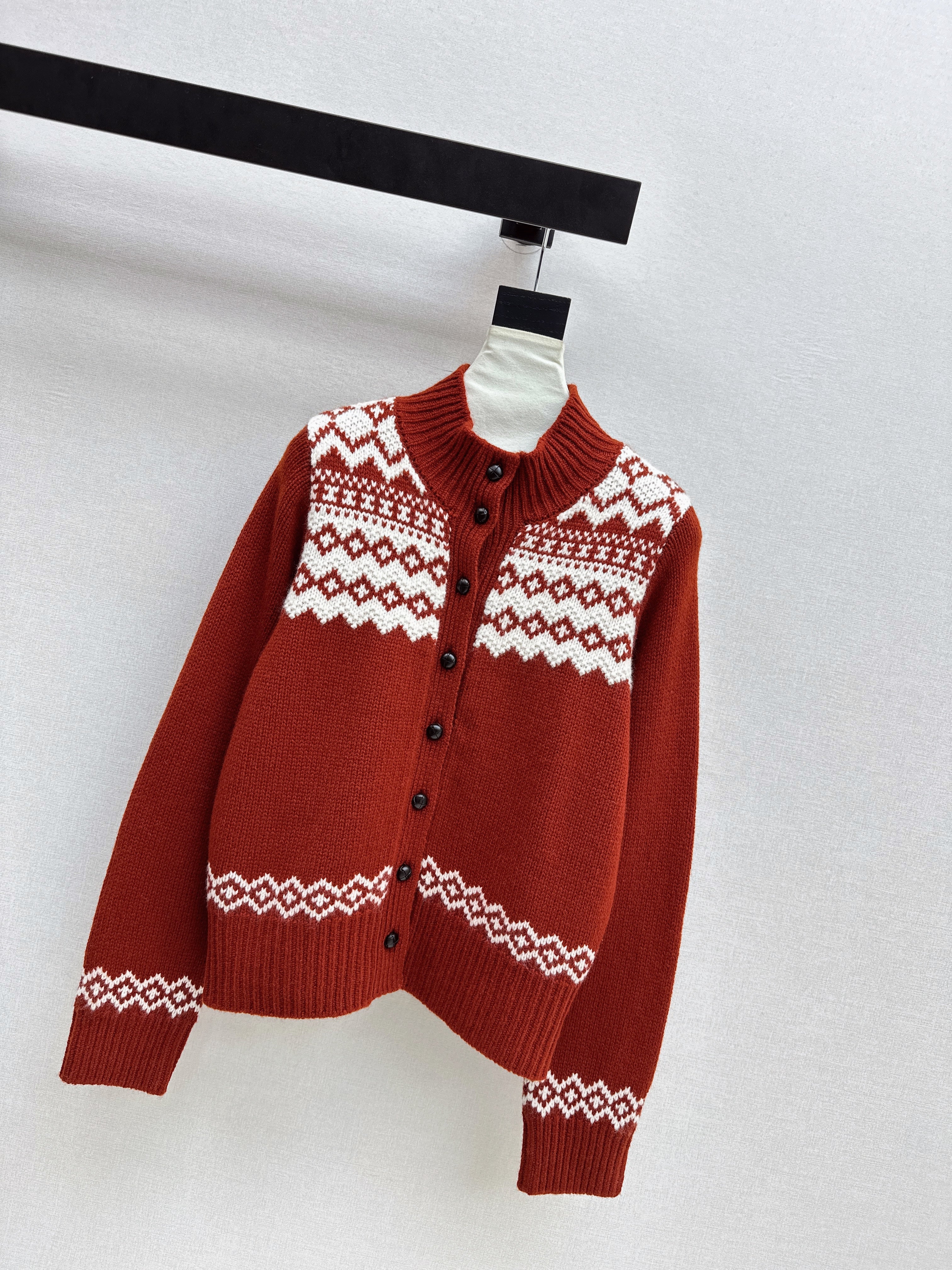 Ralp 26ss fair isle knit cardigan