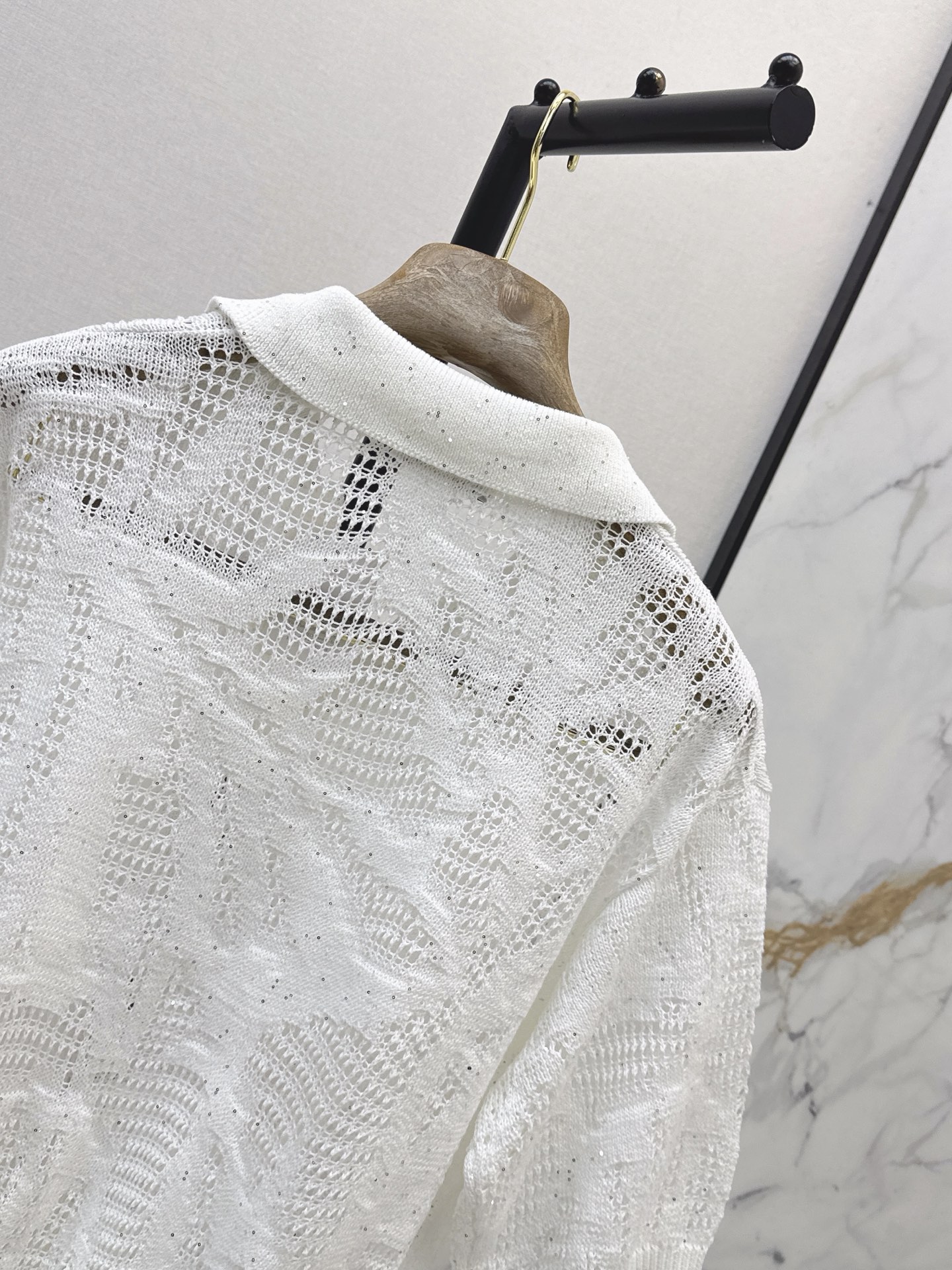 Brun 26ss hollow knitwear