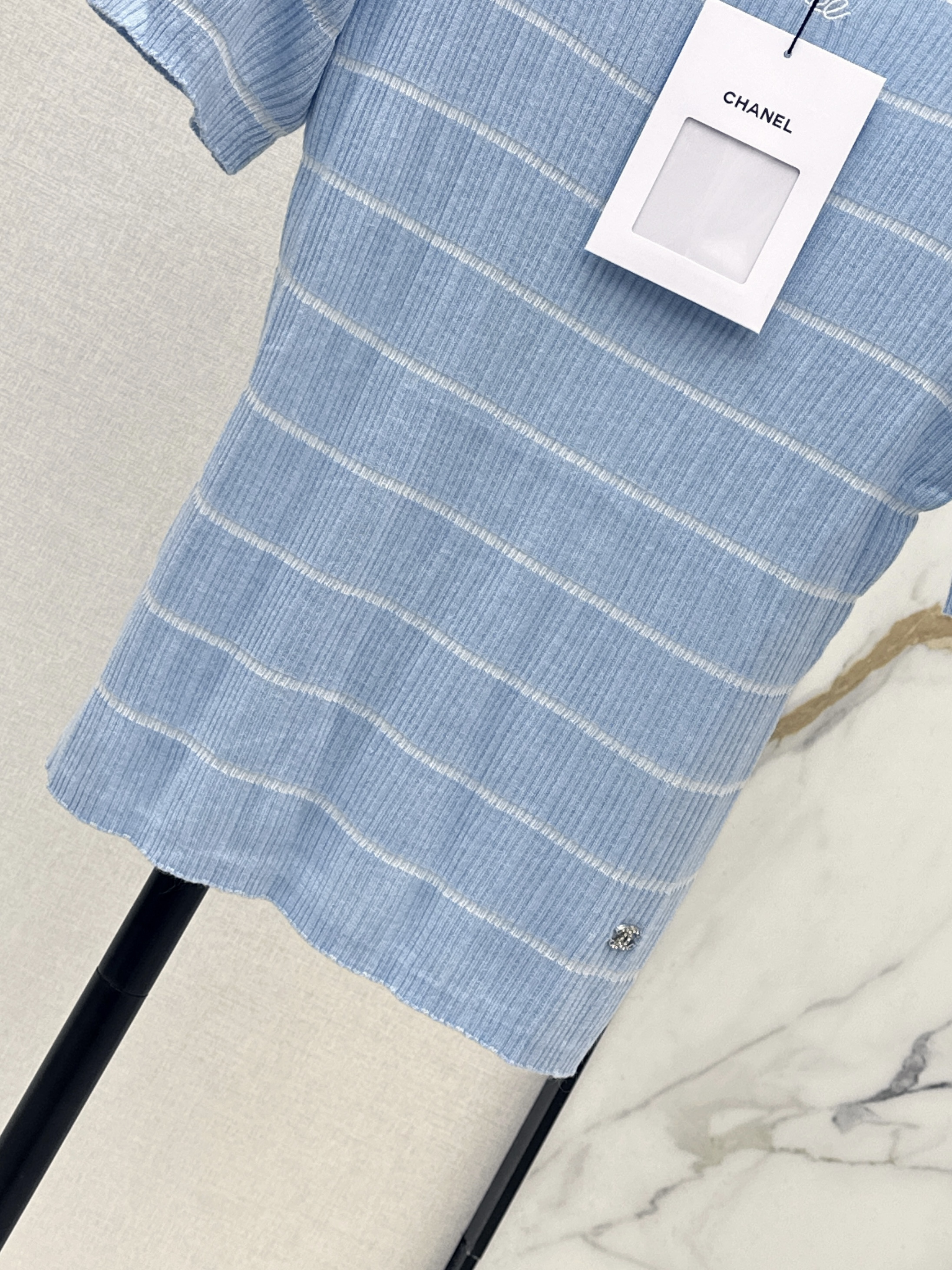 Chan 26ss stripe knitwear