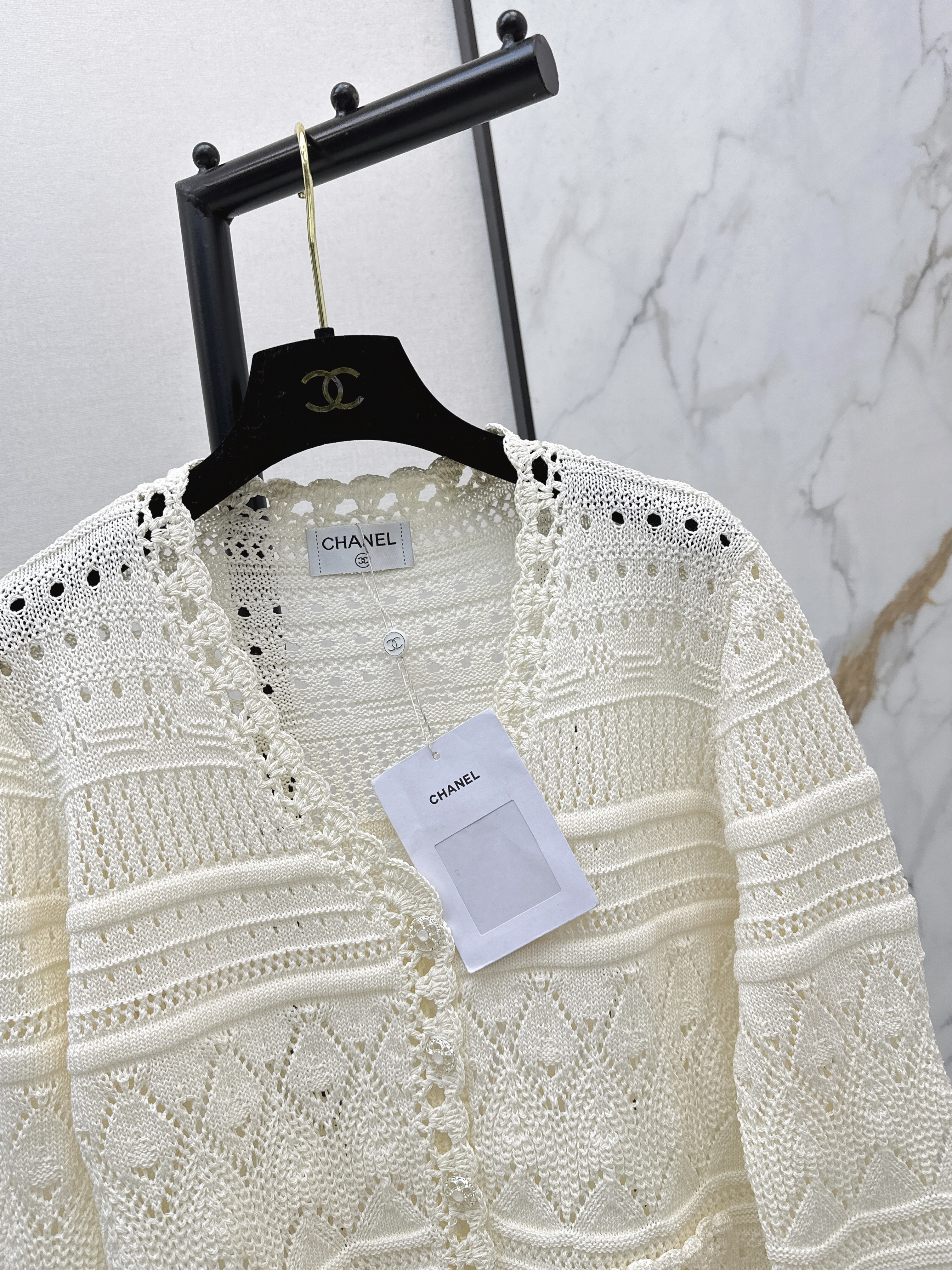 Chan 26ss hollow cardigan