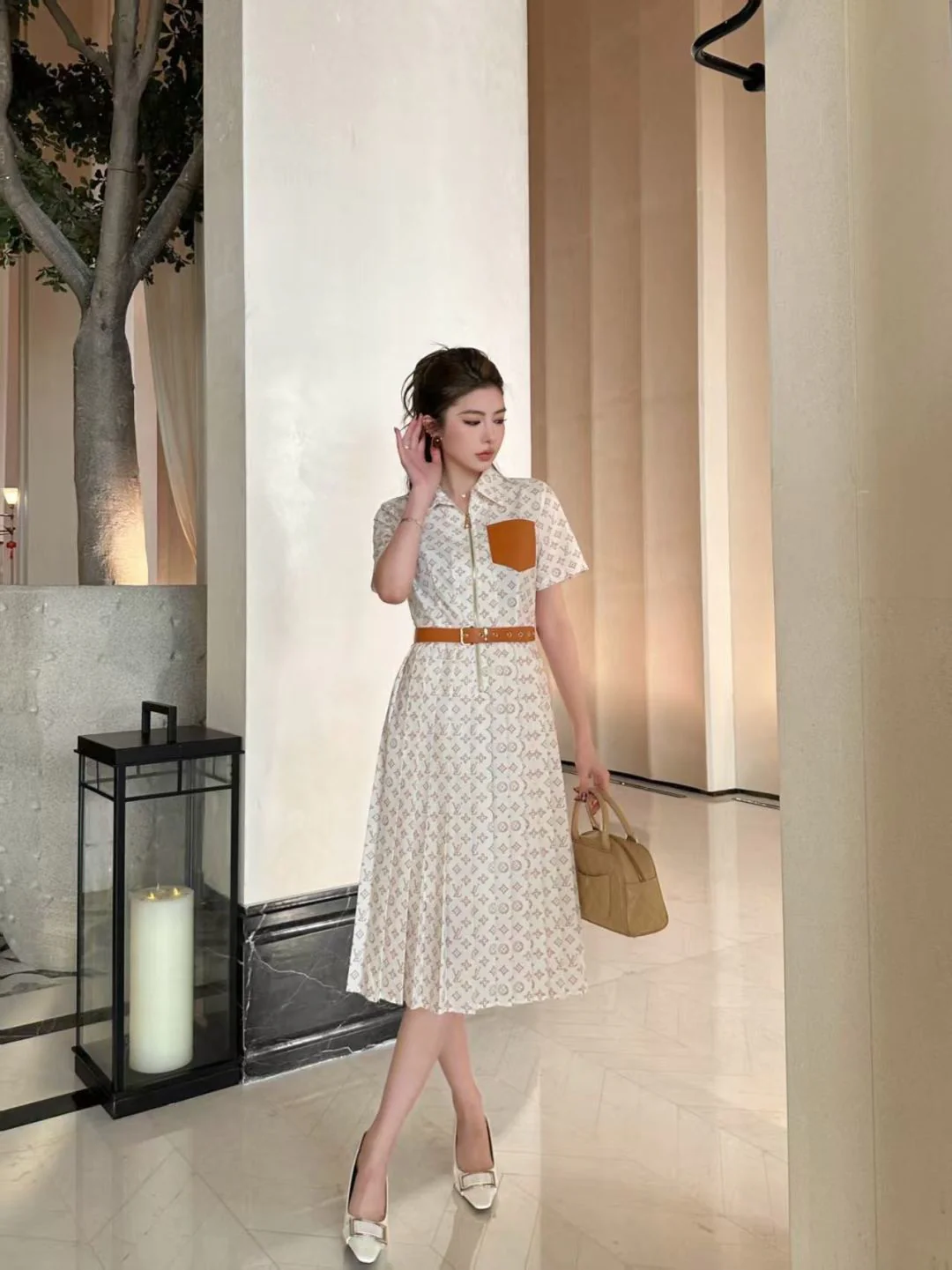 Louis 26ss print dress