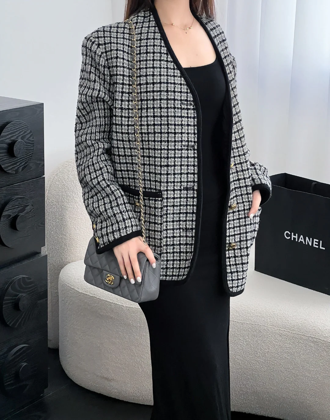 Chan cf20 chain shoulder bag