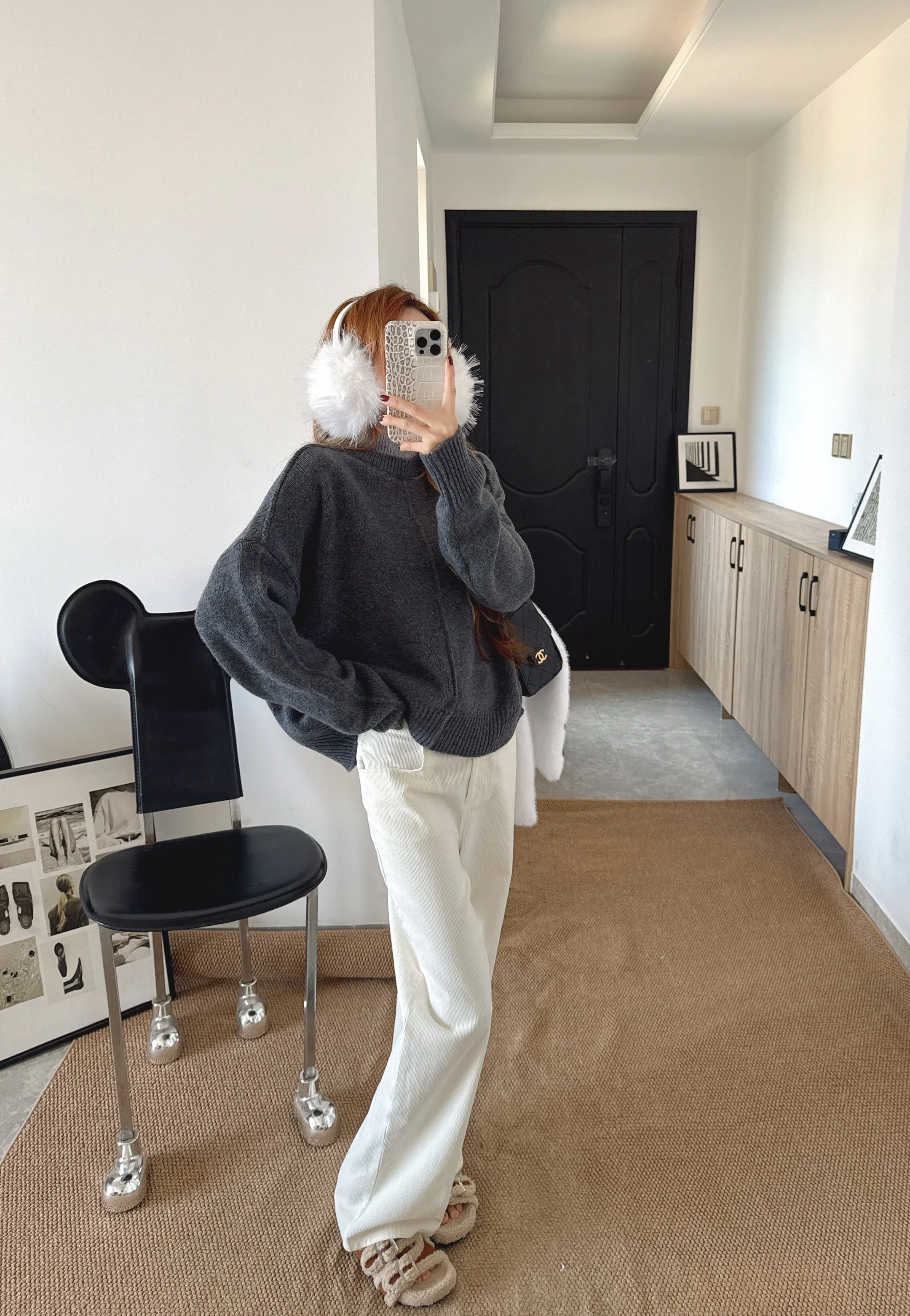 Brun 26ss 2in1 contract sweater