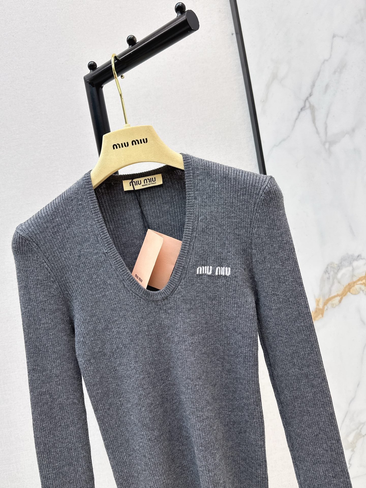 Miu 25fw jacquard  basic tee