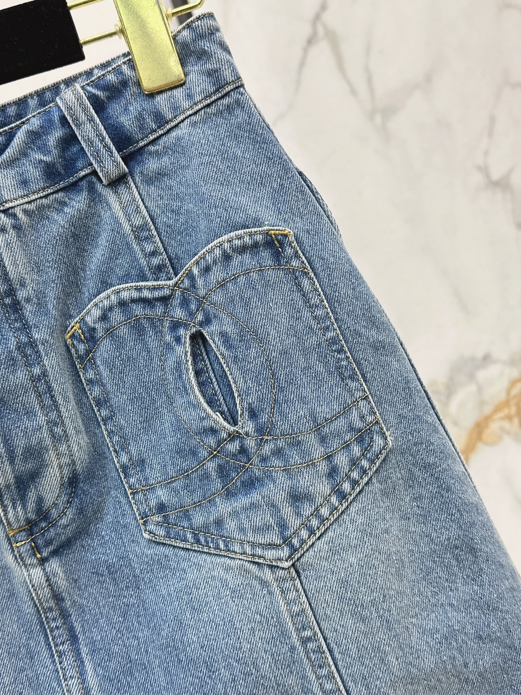 Chan 26ss denim skirt