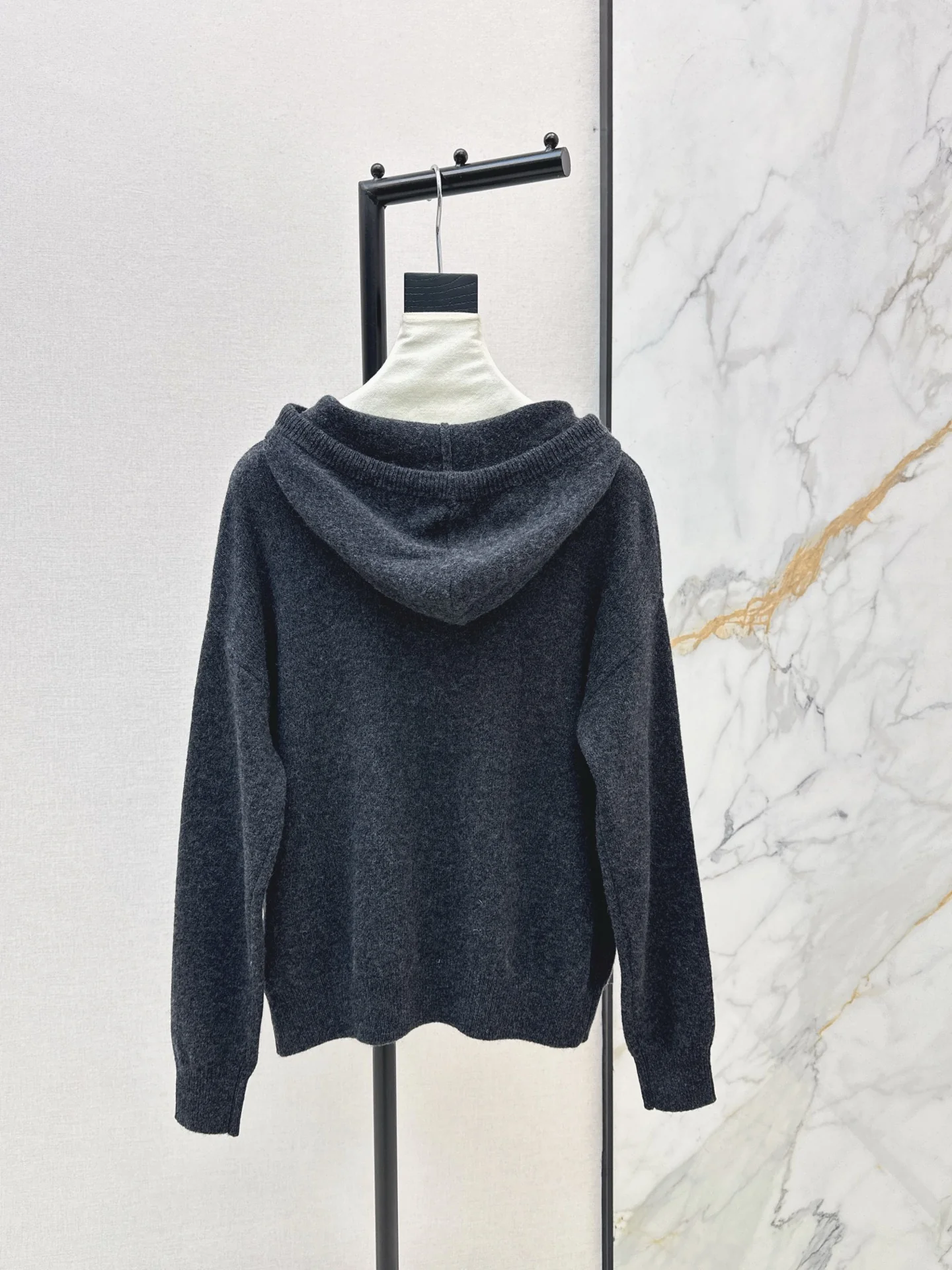 Max 26ss rhinestone hooded sweater