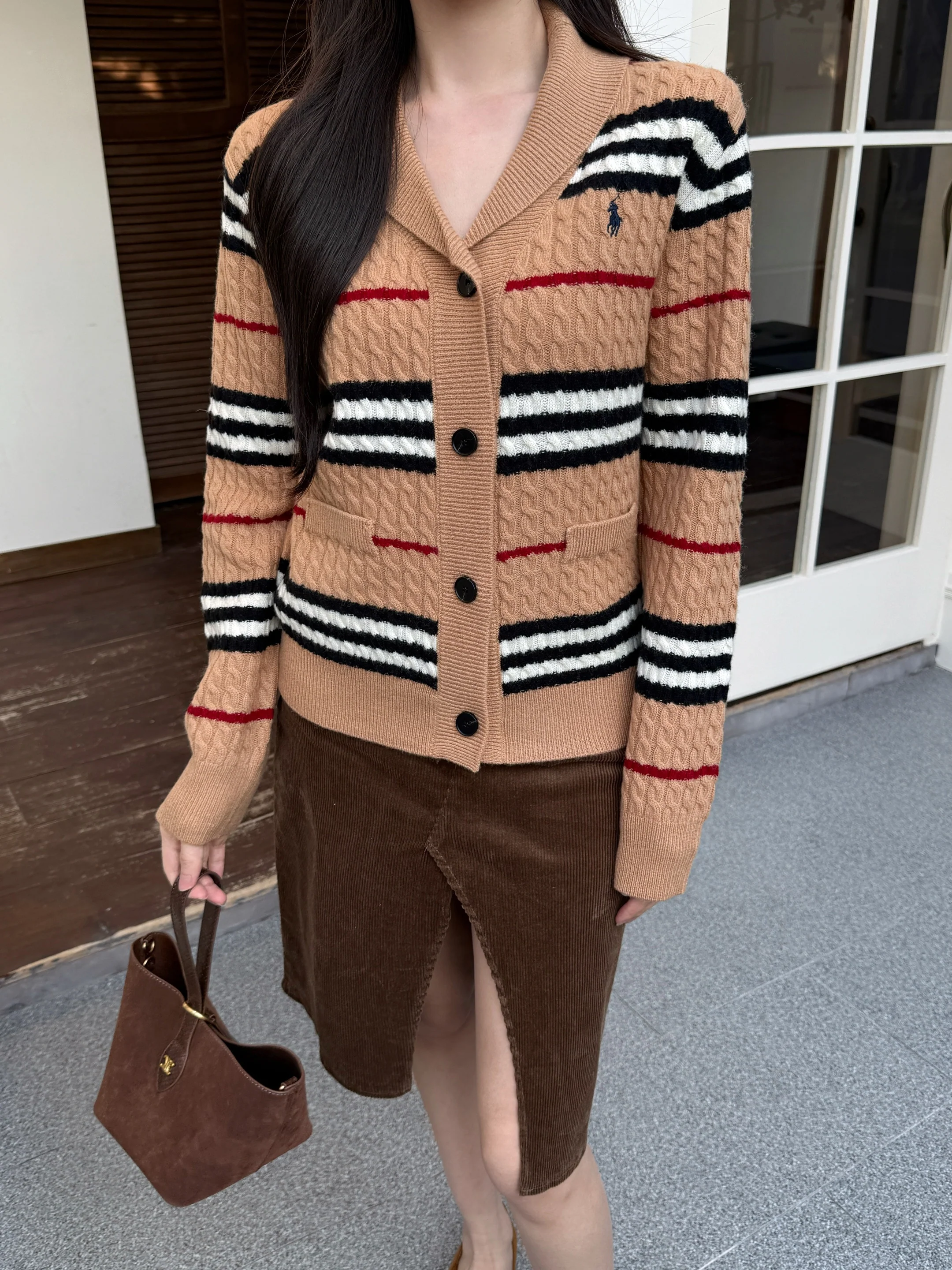 Ralp 26ss stripe cardigan