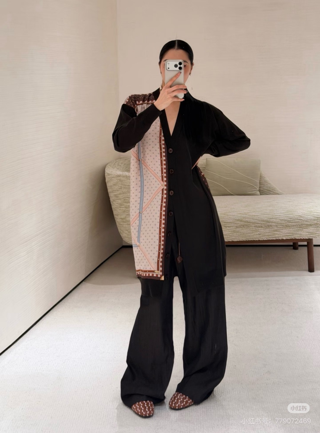 Loui 26ss print contract knitwear