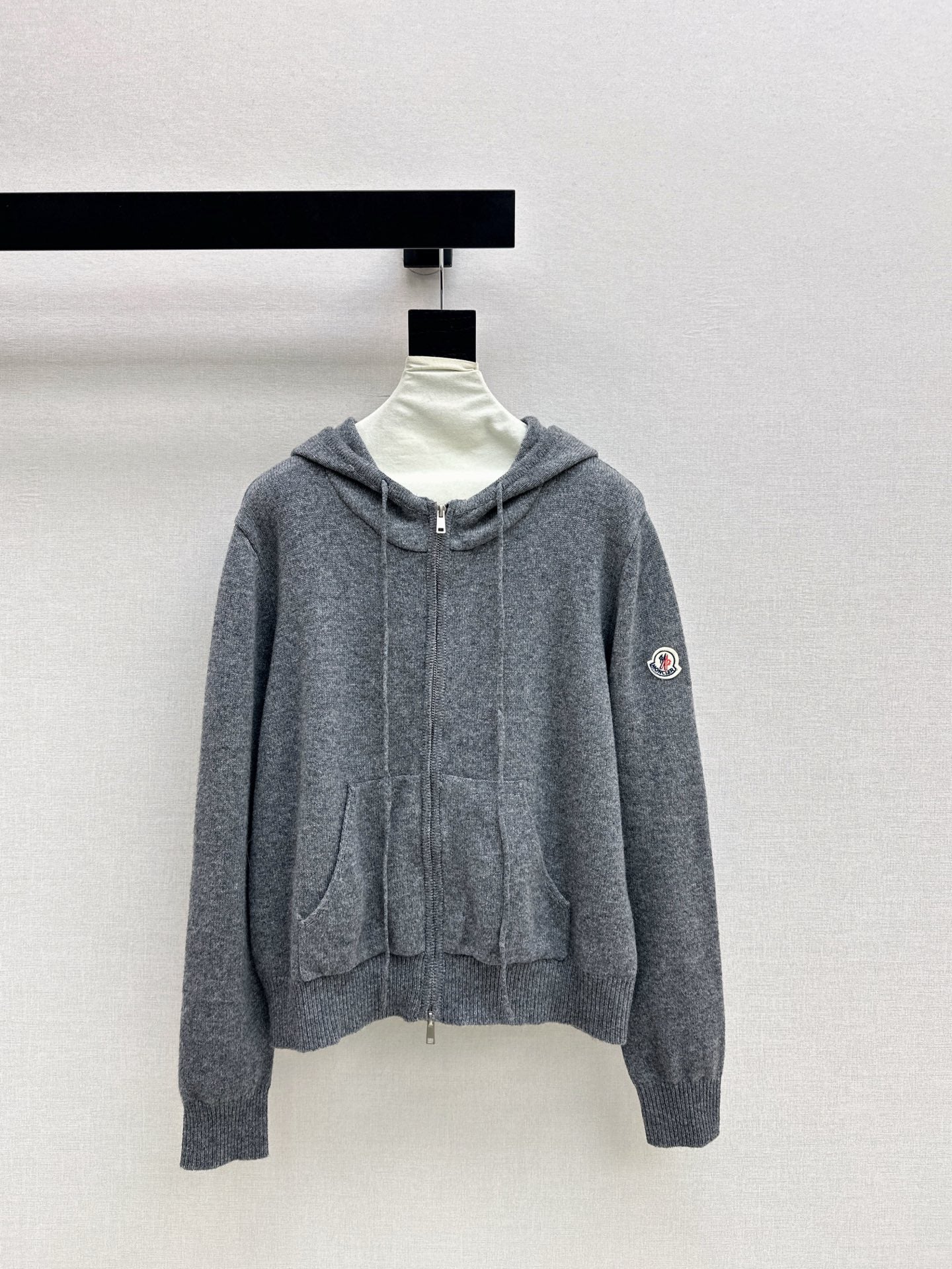 Monc 26ss hooded knit cardigan