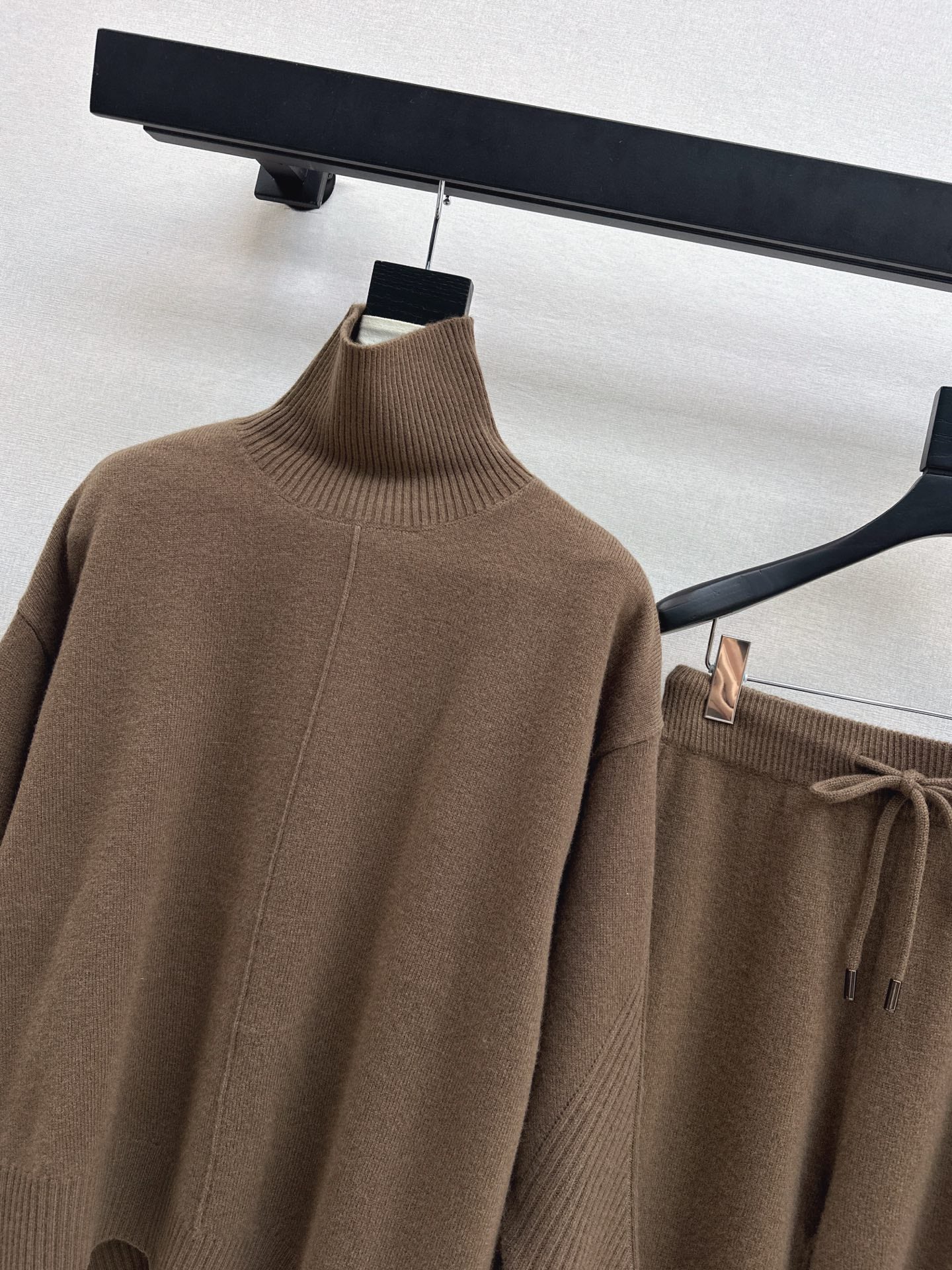 Max 25fw wool high neck+wide-leg pants outfit sets