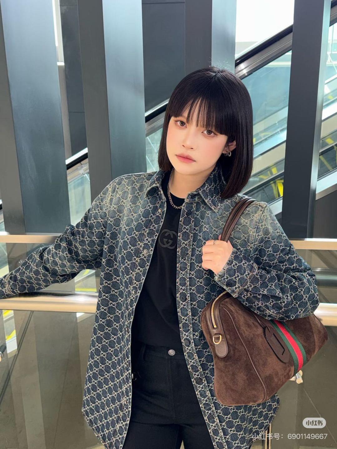 Guc 26ss denim shirt jacket