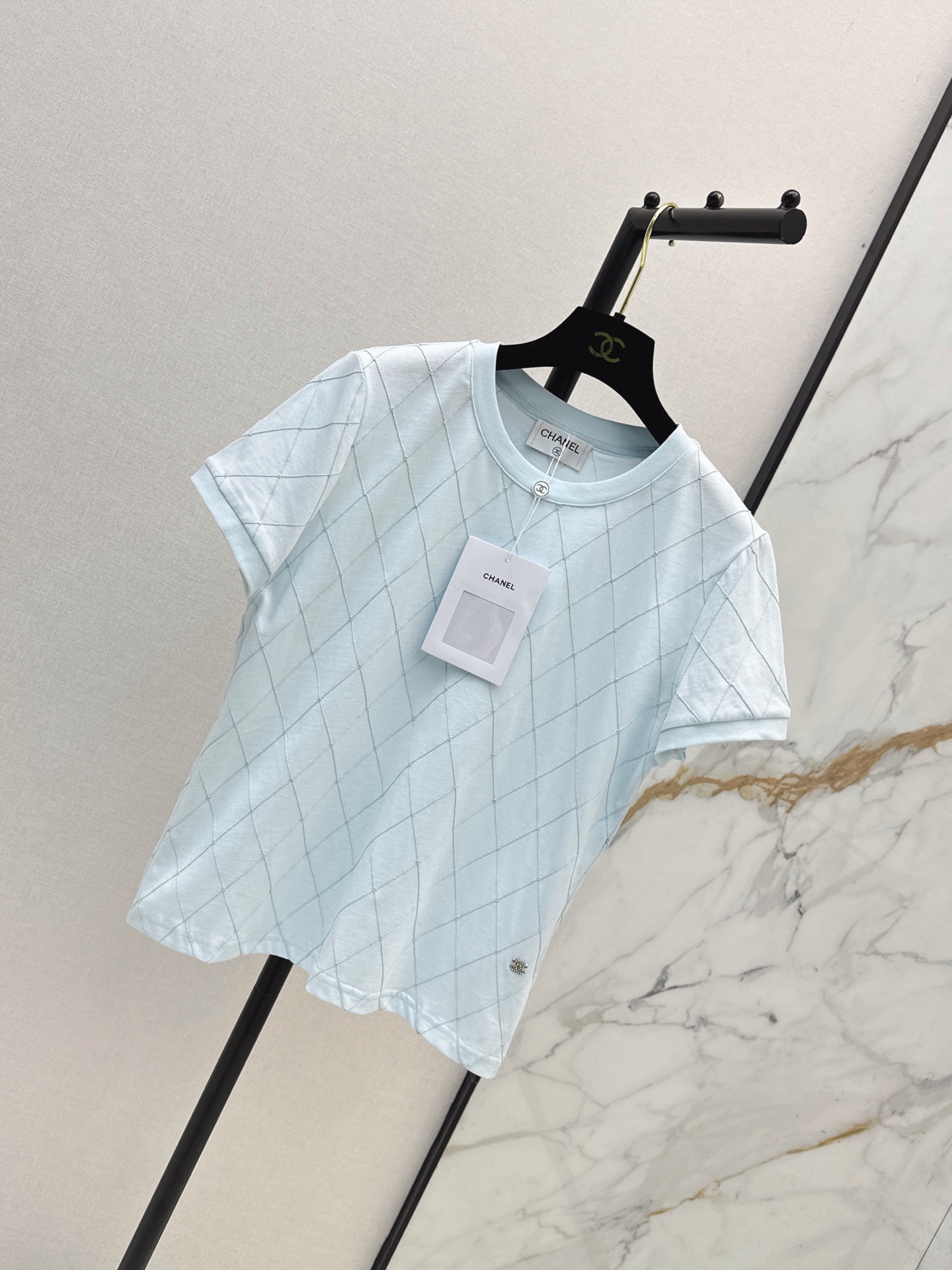 Chan 26ss argyle t-shirt