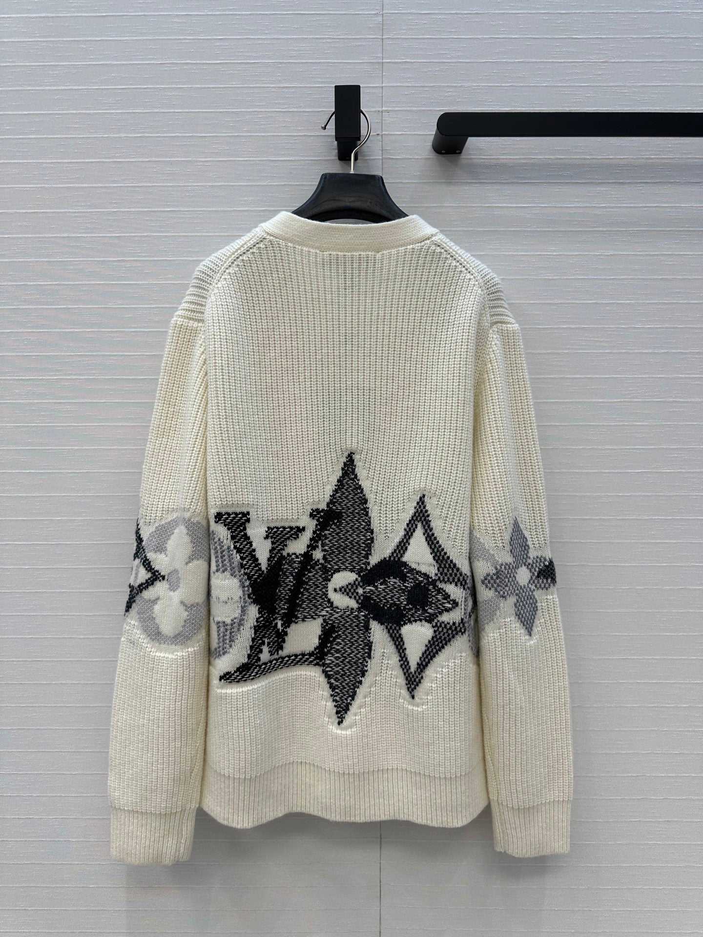 Louis 25fw jacquard knitted cardigan