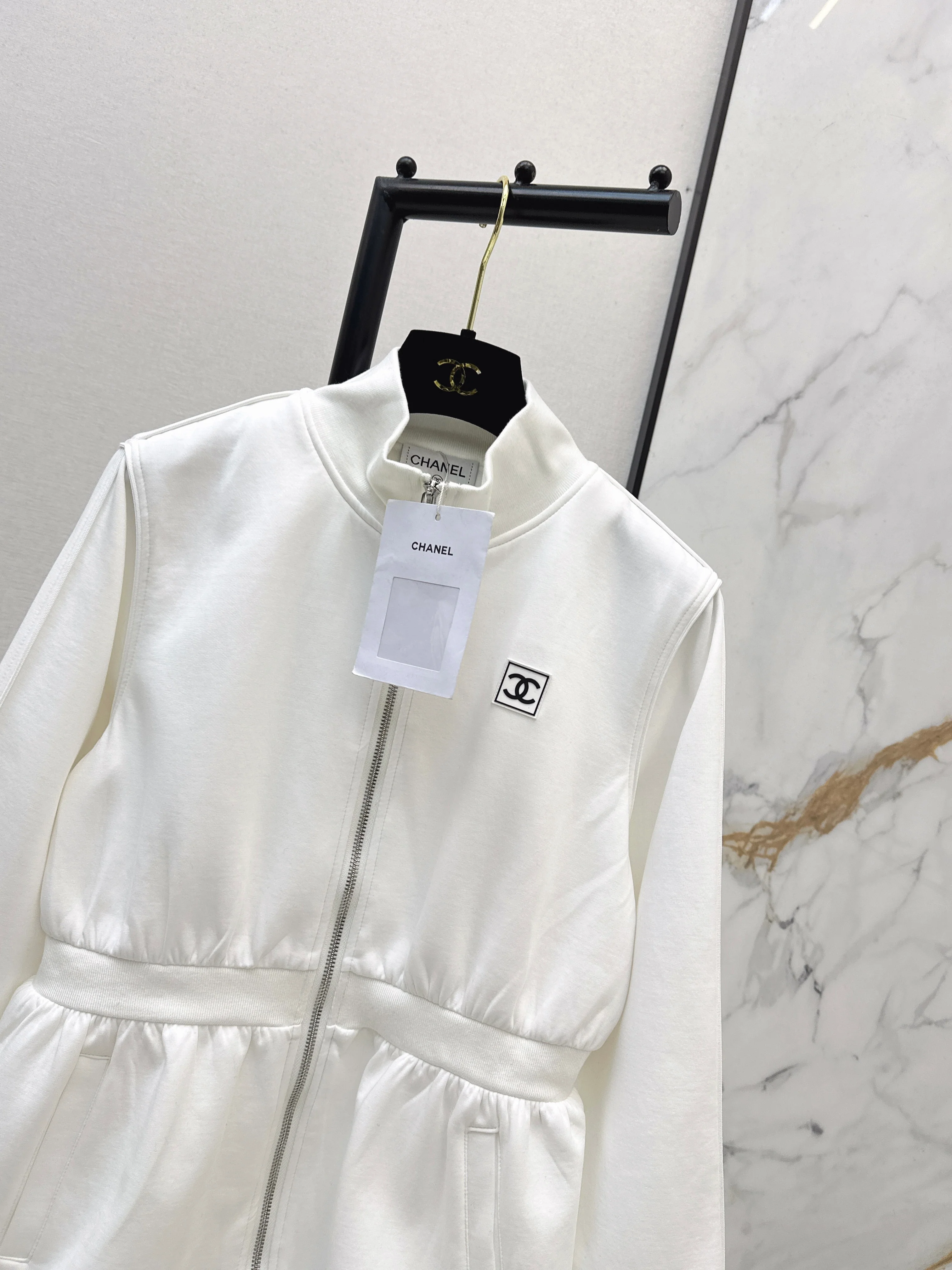 Chan 26ss stand-collar jacket