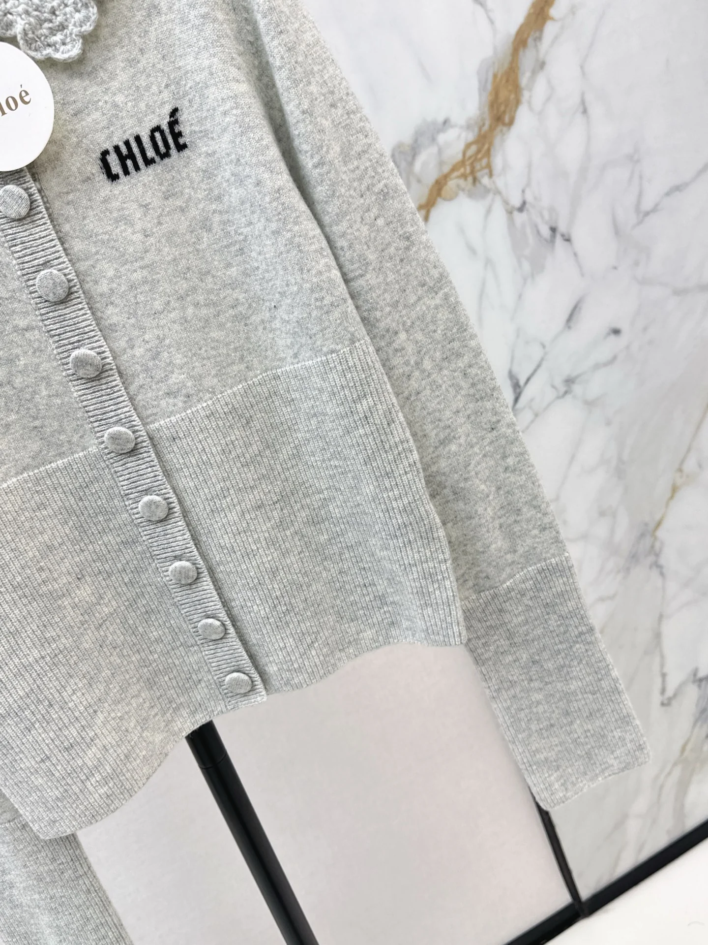 Chol 26ss lace poko knitwear