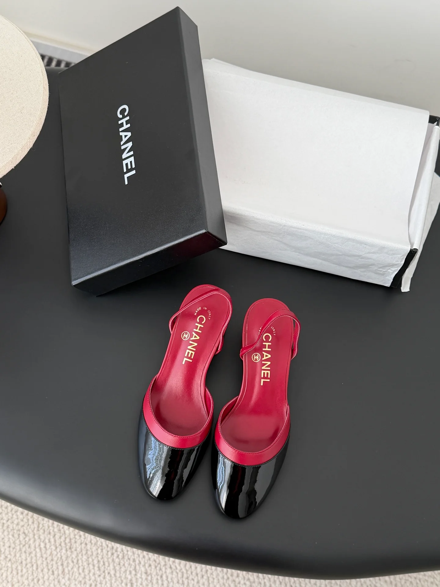 Chan 26ss mary jane chunky flats