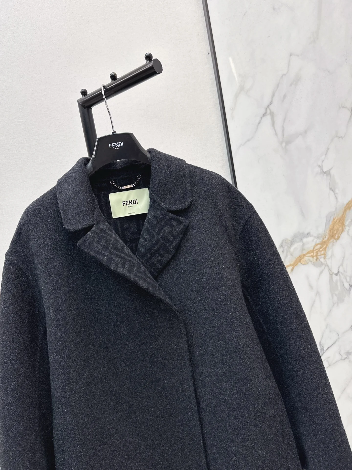 Fend 25fw wool overcoats